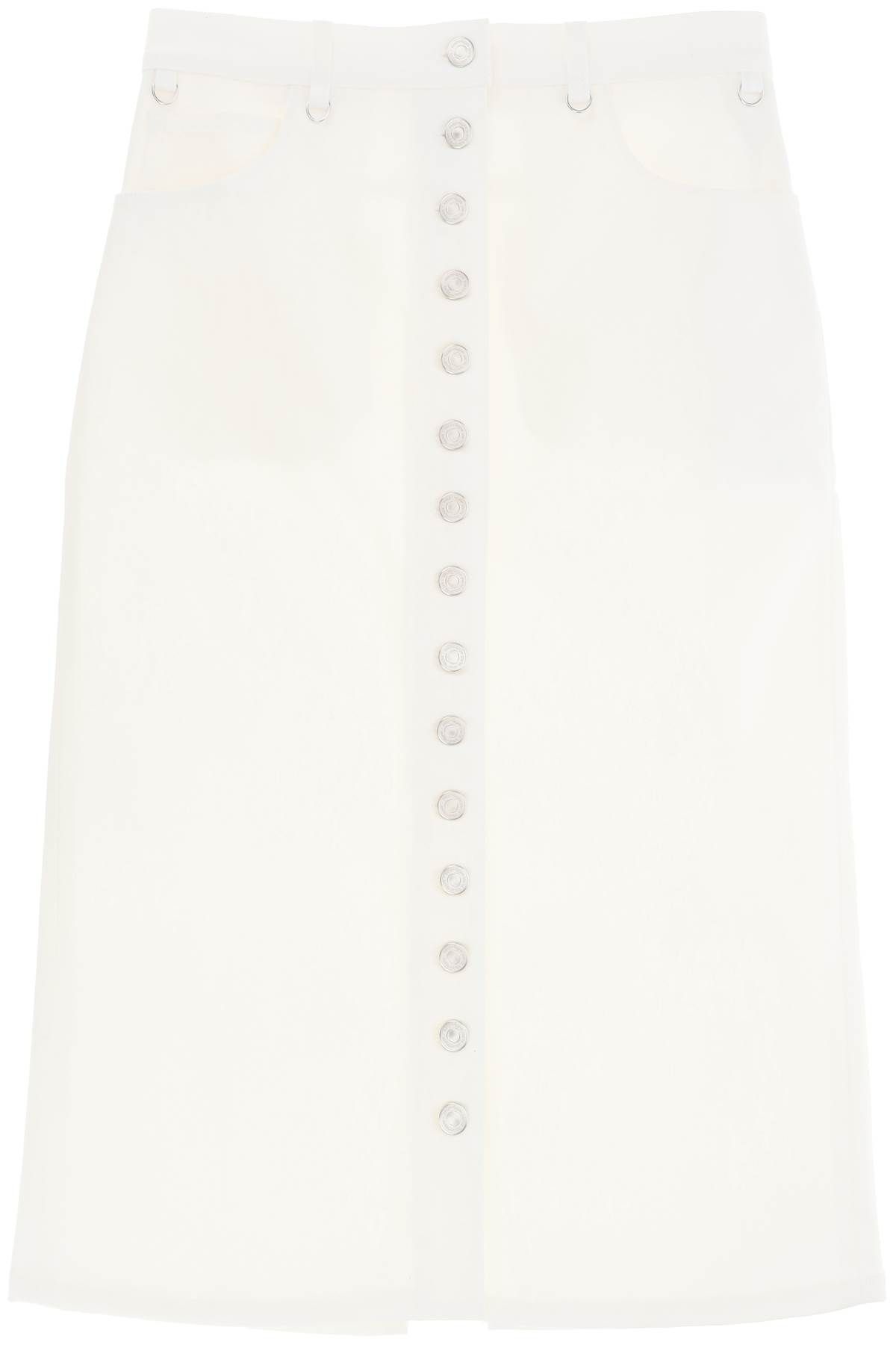 Courrèges COURREGES "denim midi skirt with multif