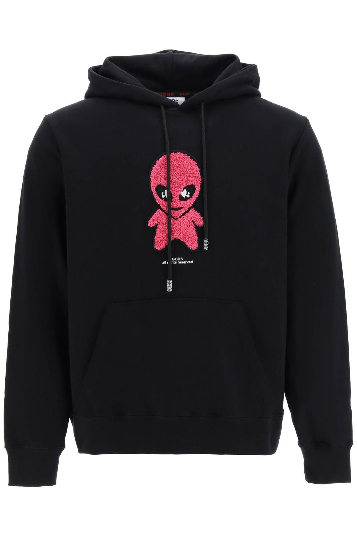 GCDS GCDS wirdo patch hoodie