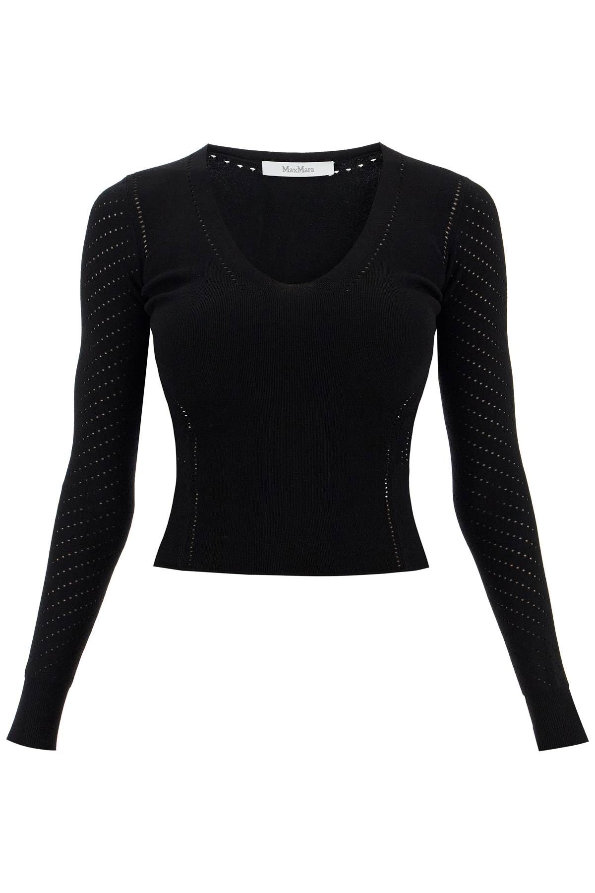 Max Mara MAX MARA knitted sweater with perforated details '