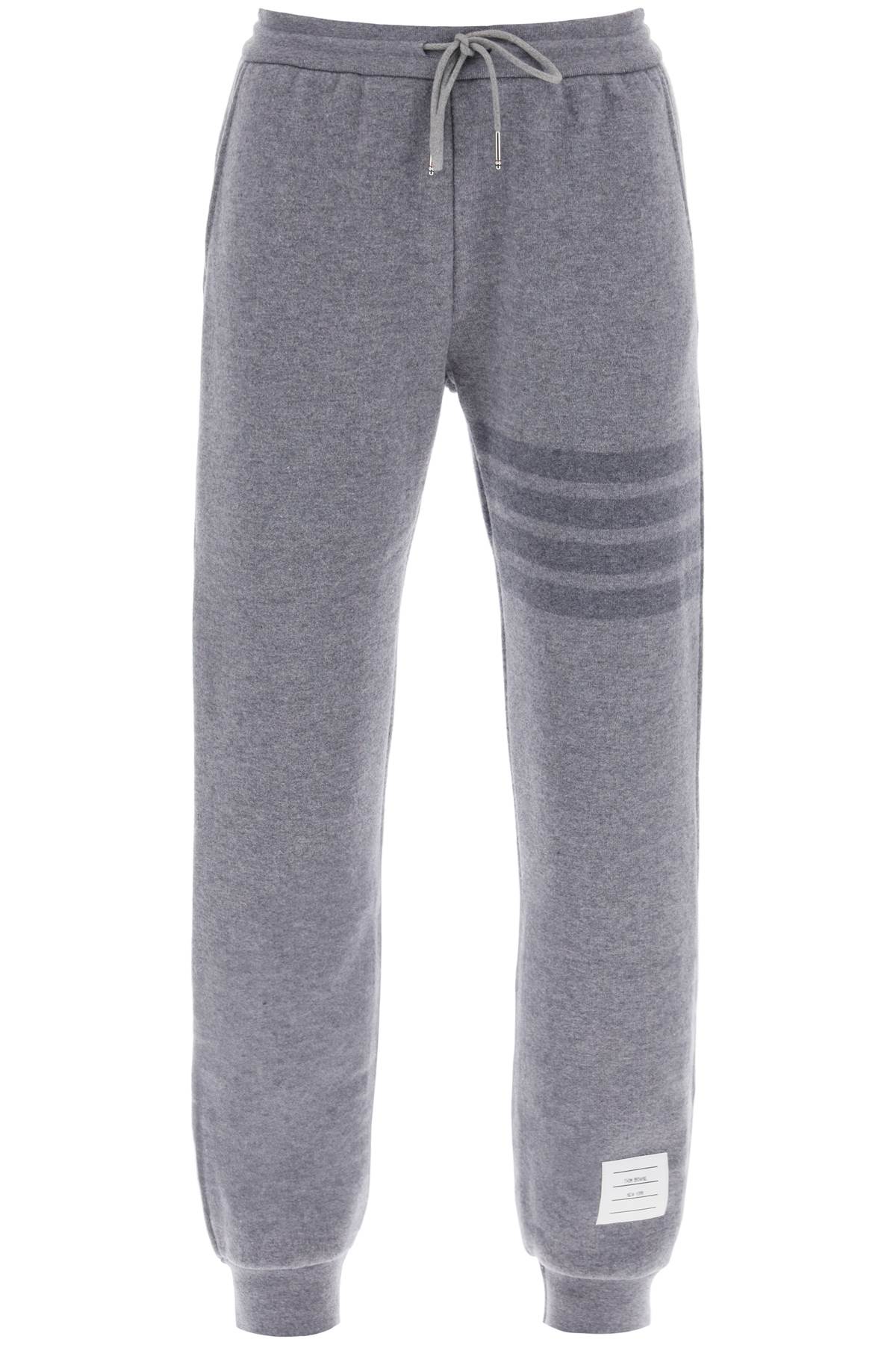 Thom Browne THOM BROWNE knitted joggers with 4-bar motif