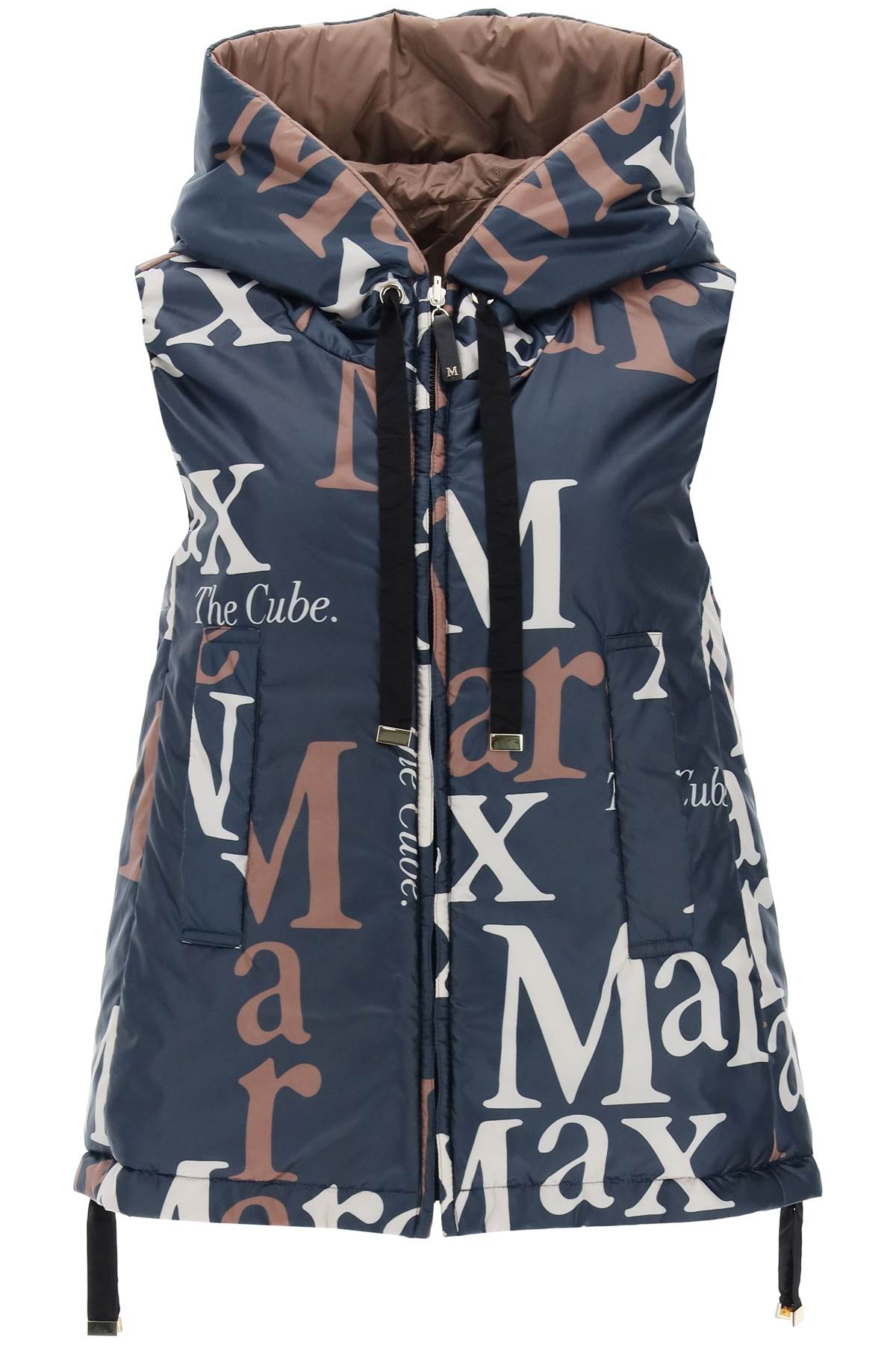 MAX MARA THE CUBE MAX MARA THE CUBE logos reversible windbreaker vest