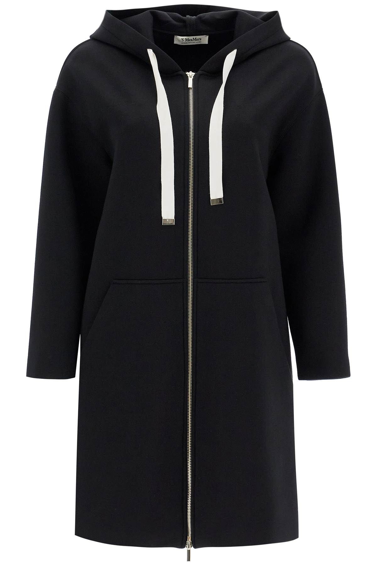  'S MAX MARA long hoodie with hood zurca