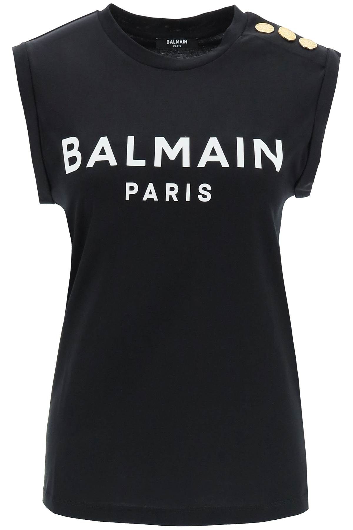 Balmain BALMAIN logo top with embossed buttons