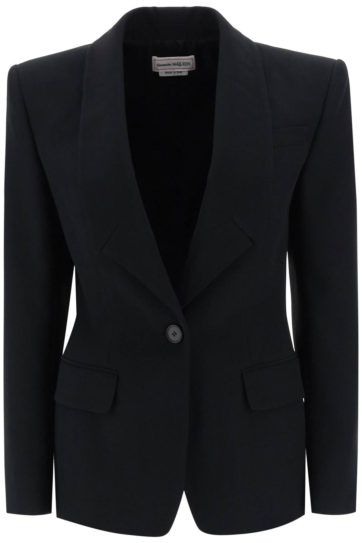 Alexander McQueen ALEXANDER MCQUEEN upside-down lapel jacket