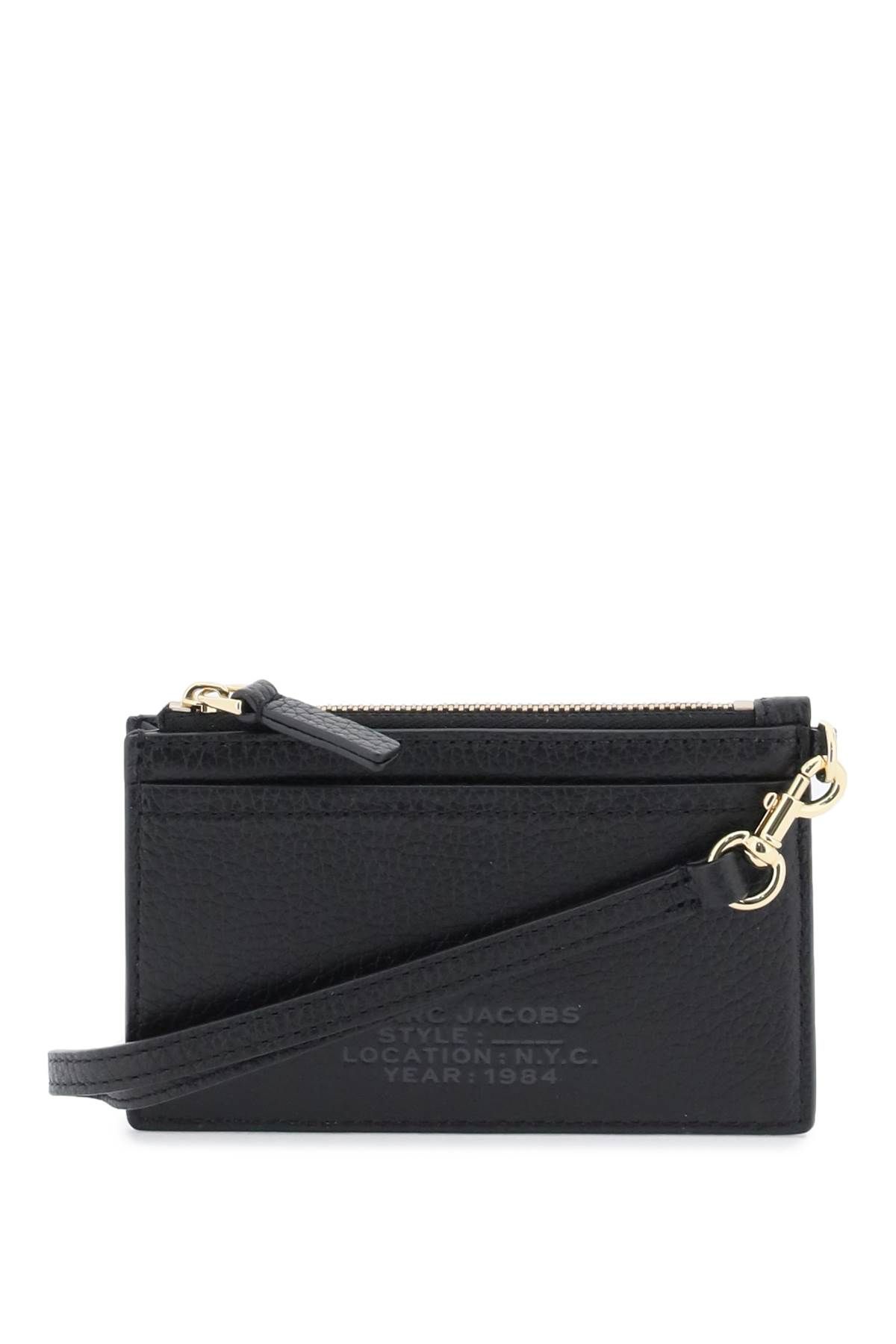 Marc Jacobs MARC JACOBS the leather top zip wristlet