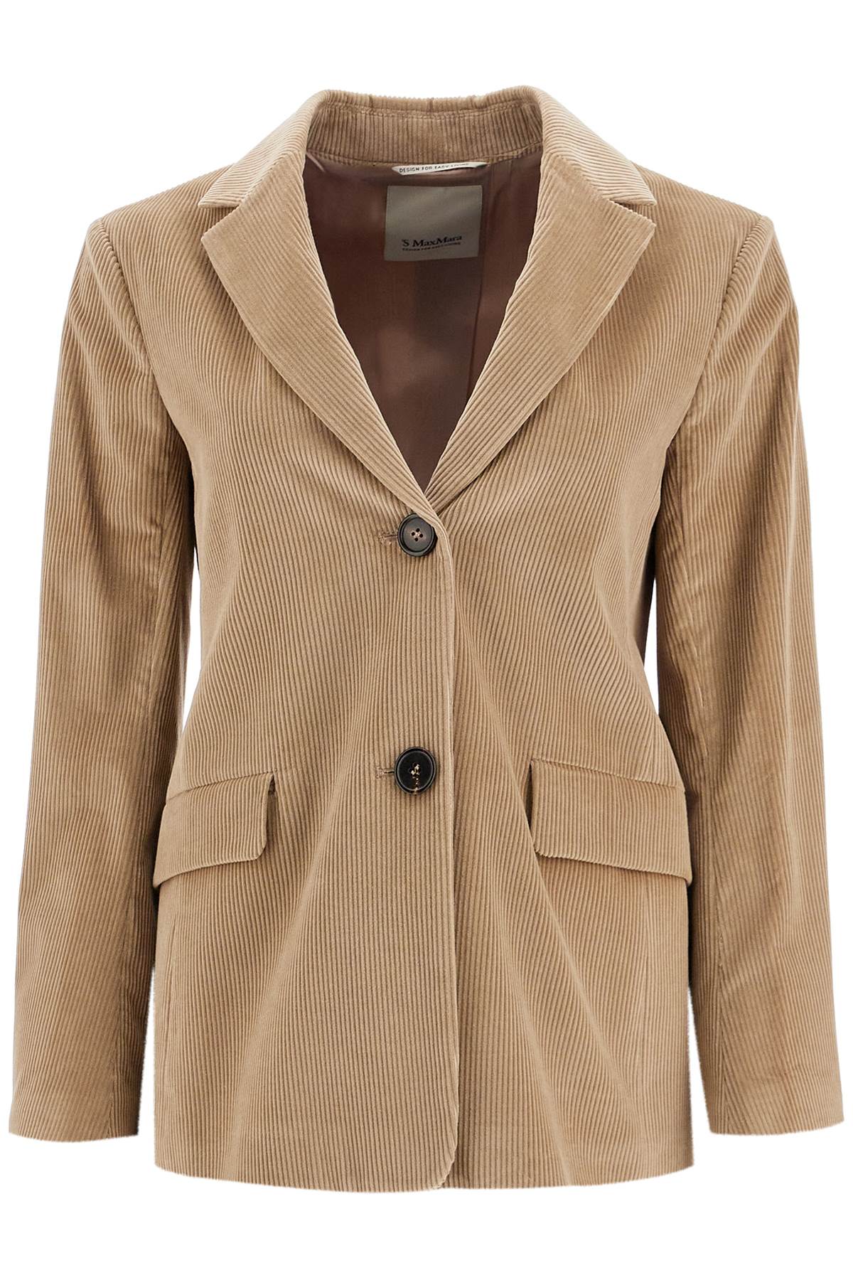  'S MAX MARA single-breasted corduroy jacket with