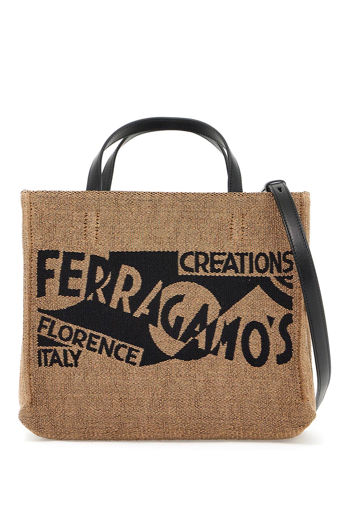 Ferragamo FERRAGAMO logo printed small tote bag