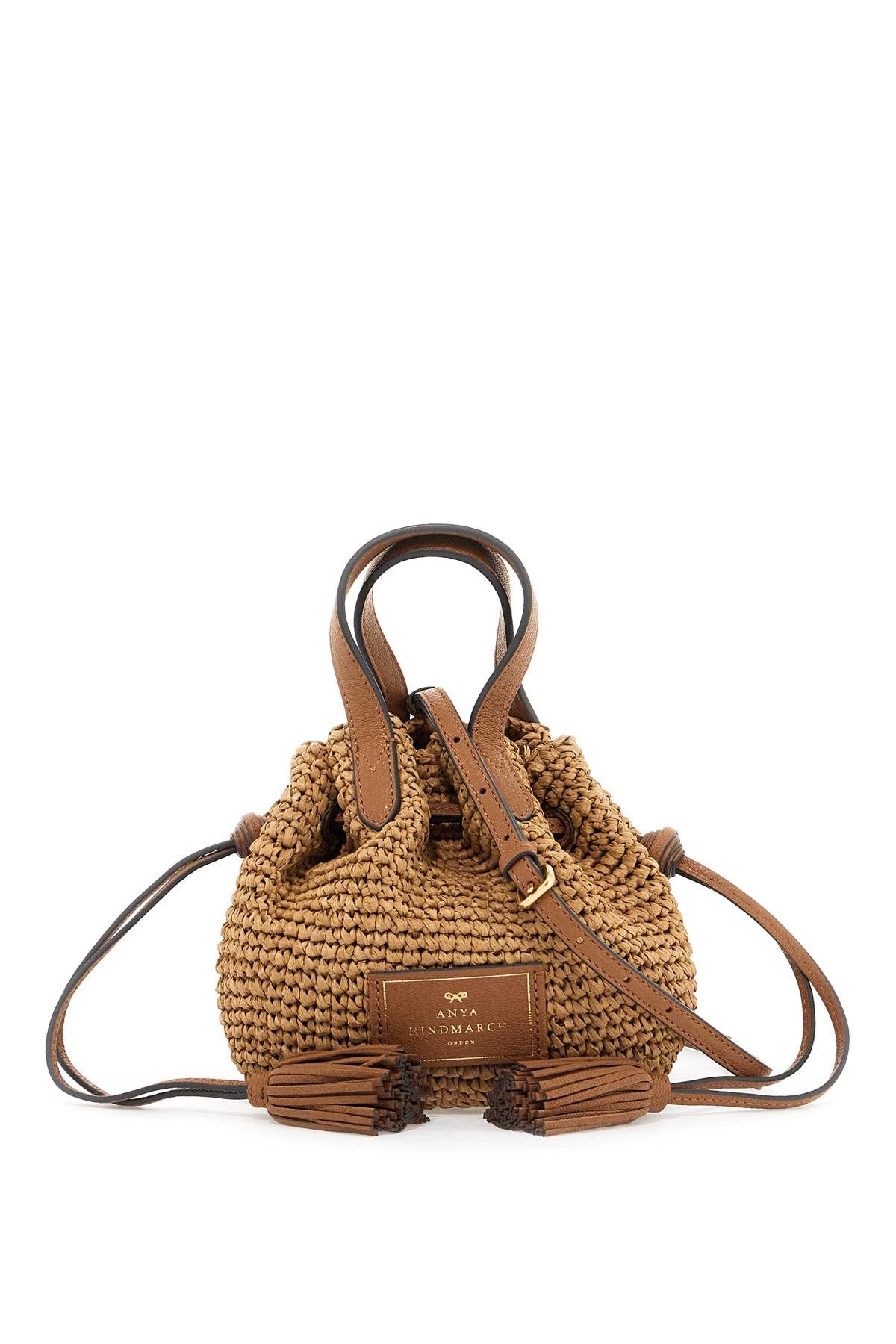 Anya Hindmarch ANYA HINDMARCH mini raffia bucket bag