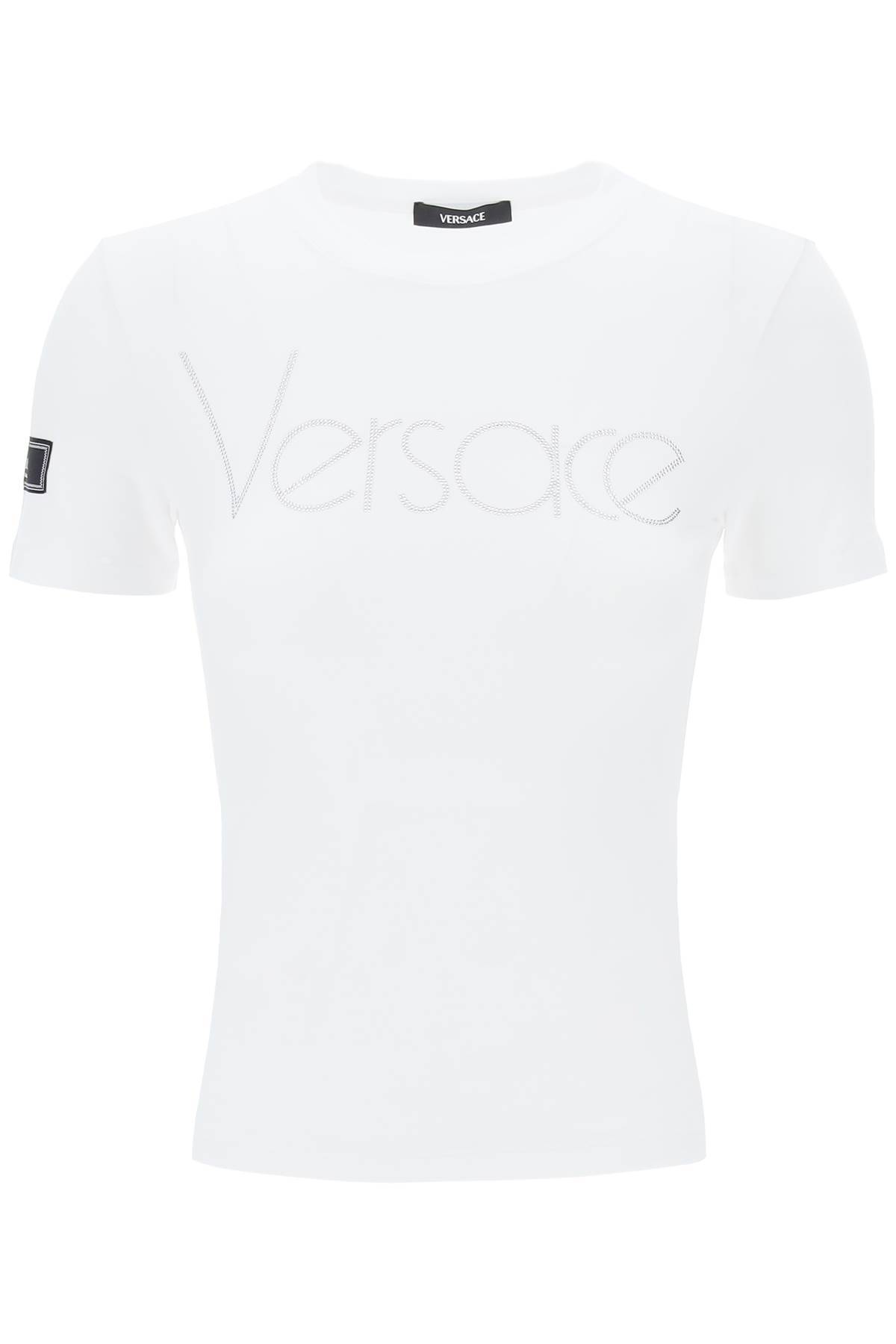 Versace VERSACE "logo rhinestone t-shirt