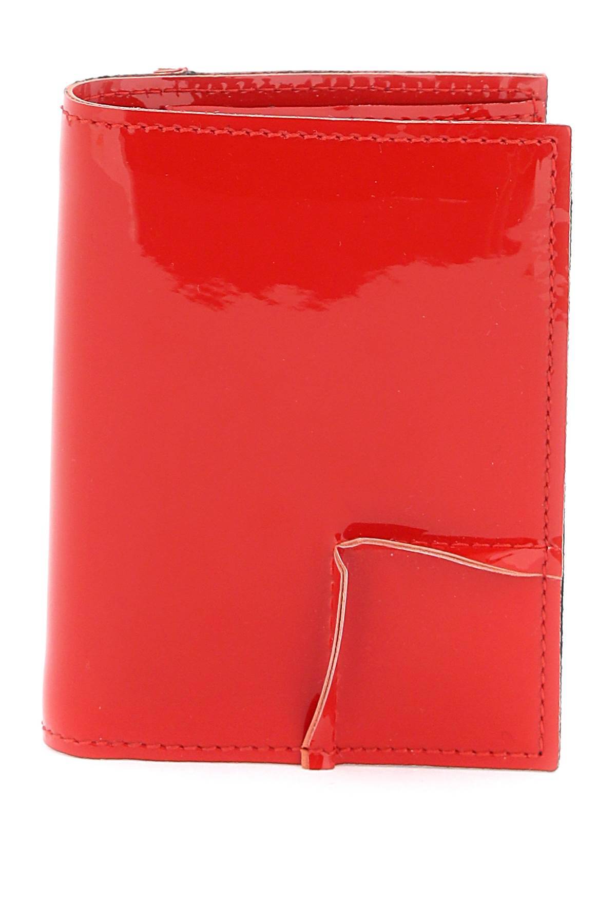 COMME DES GARCONS WALLET COMME DES GARCONS WALLET bifold patent leather wallet in