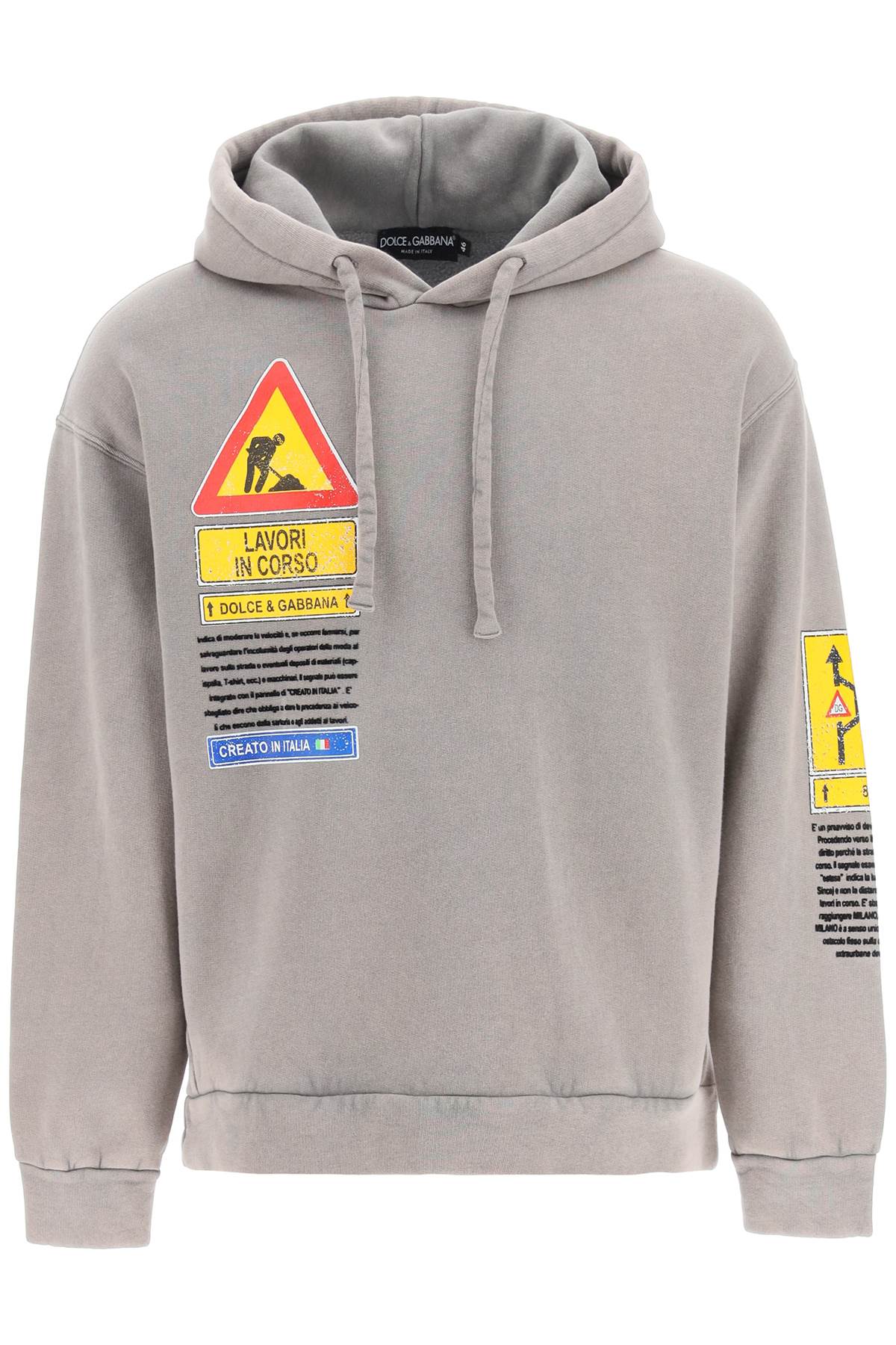 Dolce & Gabbana DOLCE & GABBANA road signs hoodie