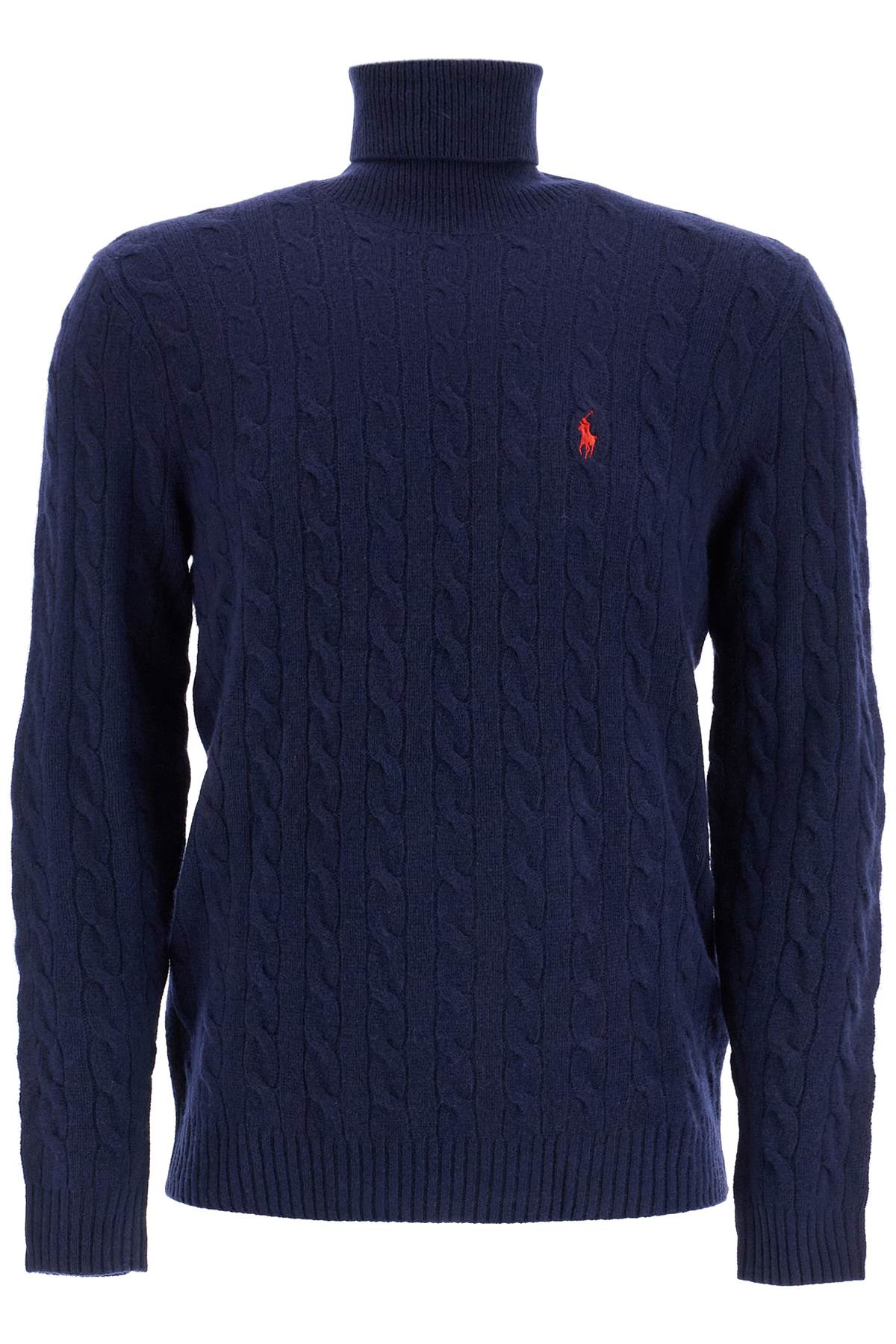 Polo Ralph Lauren POLO RALPH LAUREN high-neck wool and cashmere cable-knit pullover sweater