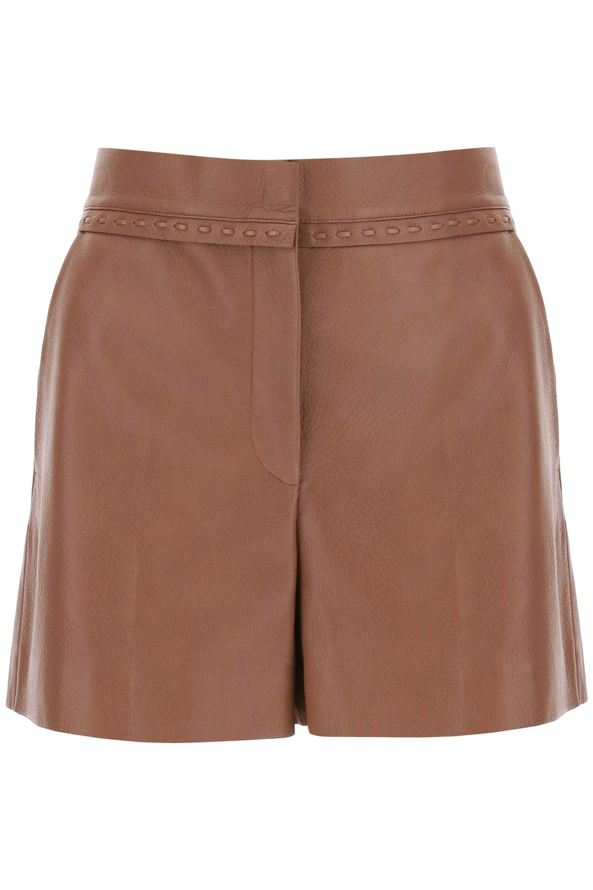 FENDI FENDI "soft hammered leather selleria shorts