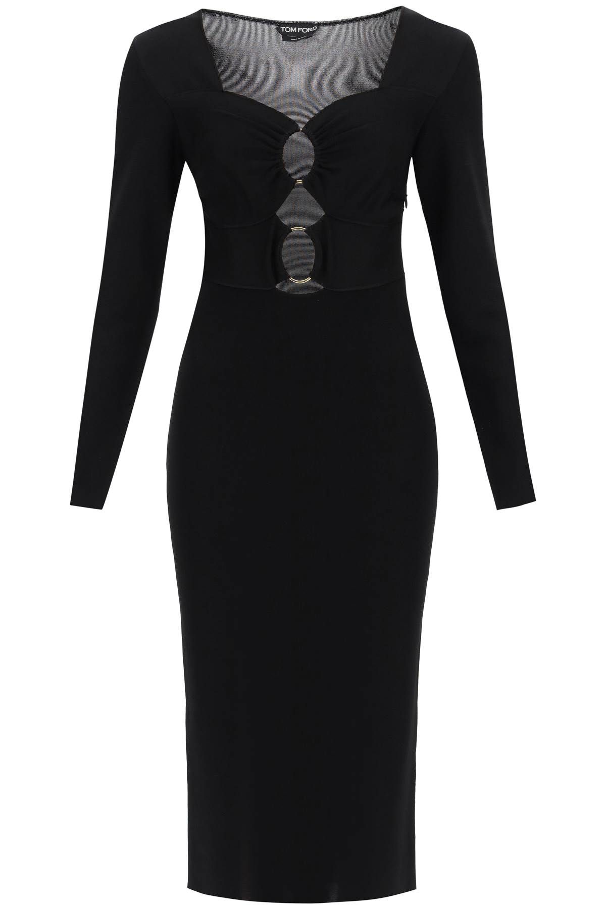 Tom Ford TOM FORD knitted midi dress with cut-outs