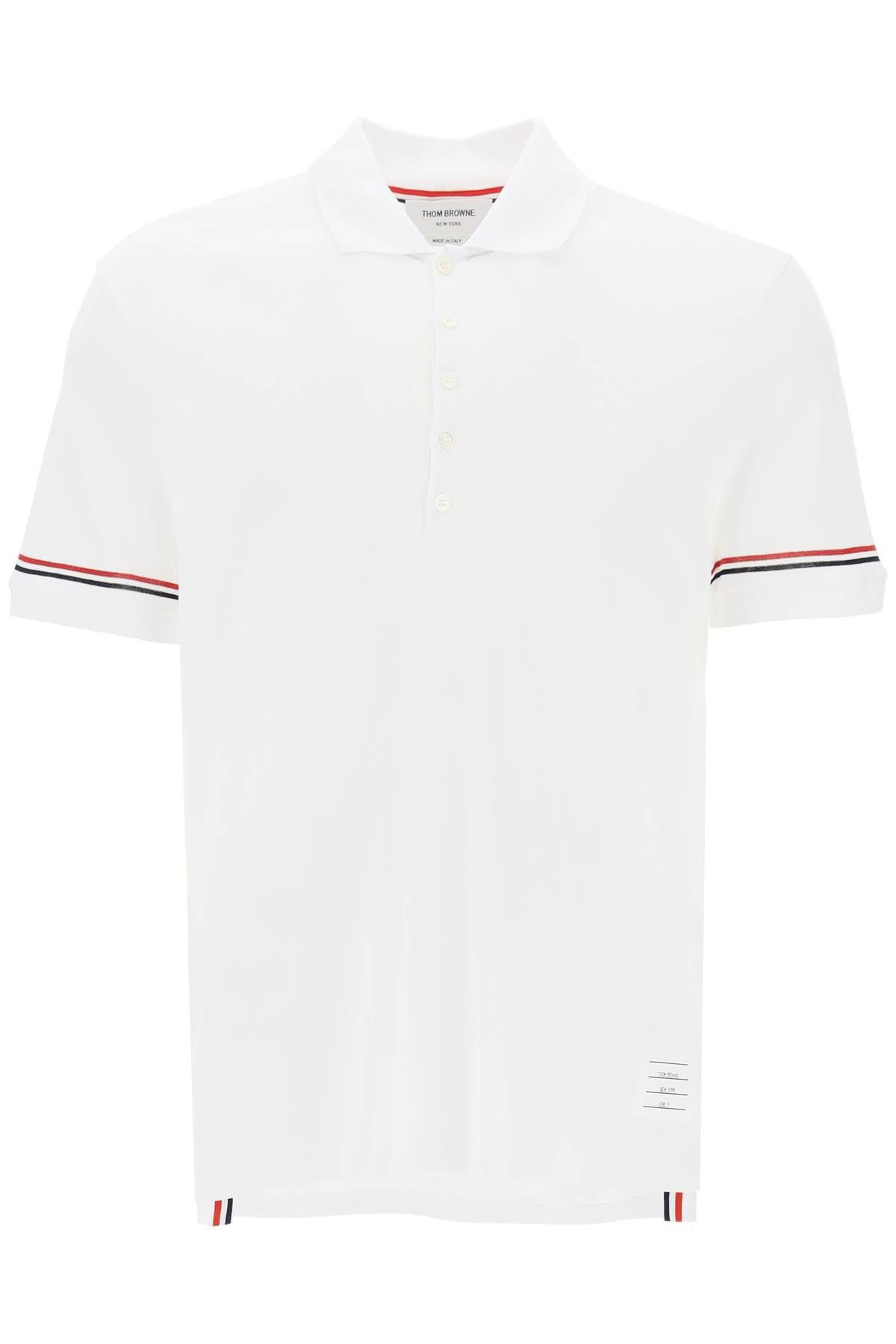 Thom Browne THOM BROWNE tricolor intarsia polo shirt