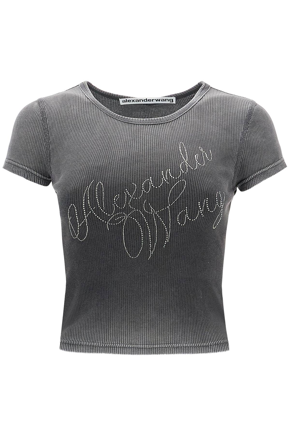 Alexander Wang ALEXANDER WANG "logo rhinestone t-shirt