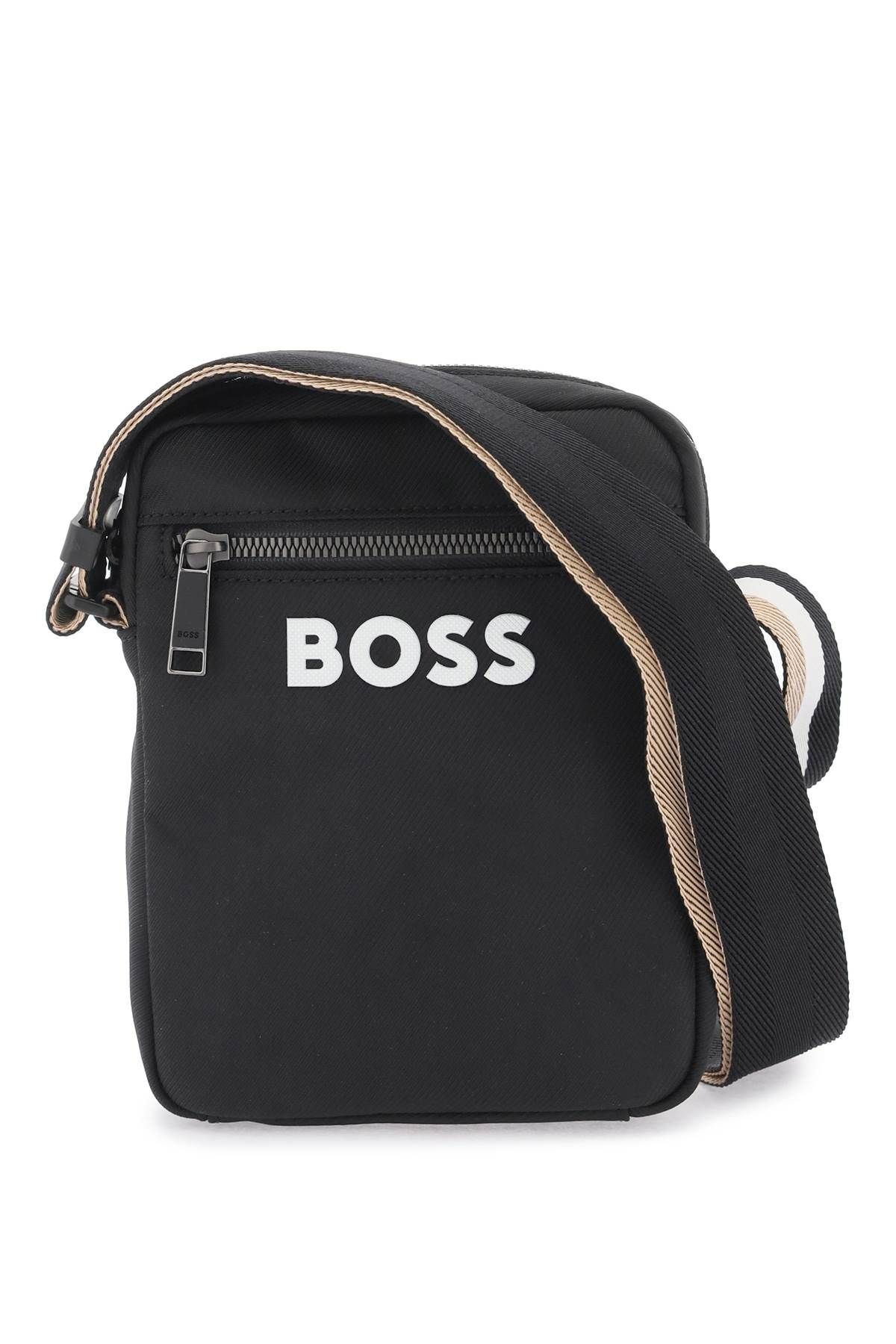 BOSS BOSS shoulder bag with rubberized logo