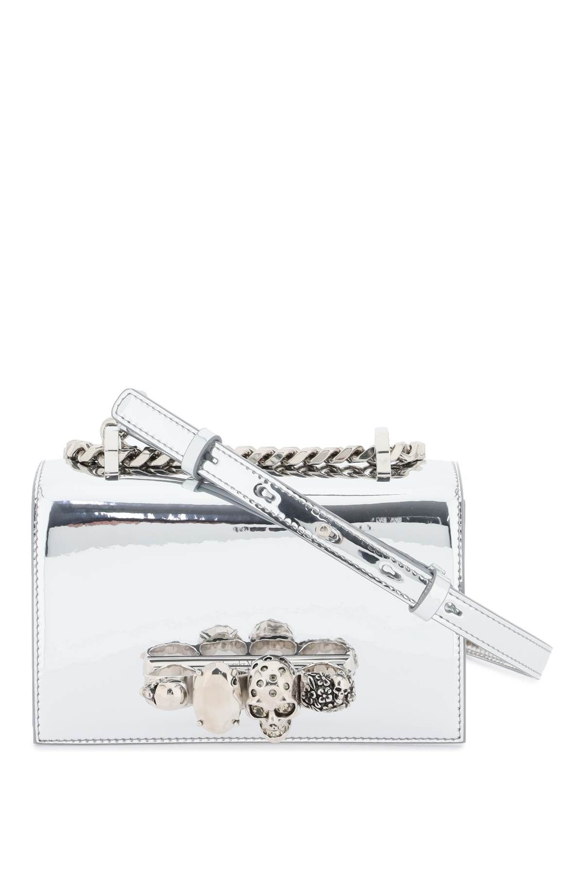 Alexander McQueen ALEXANDER MCQUEEN mini jewelled satchel bag