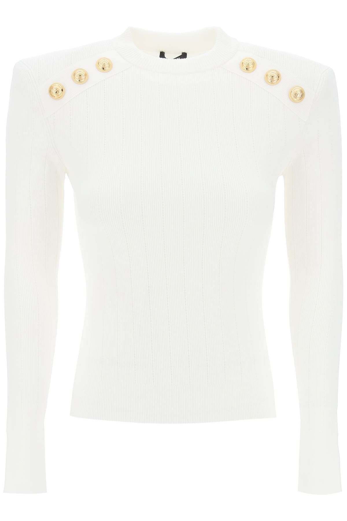 Balmain BALMAIN crew-neck sweater with buttons