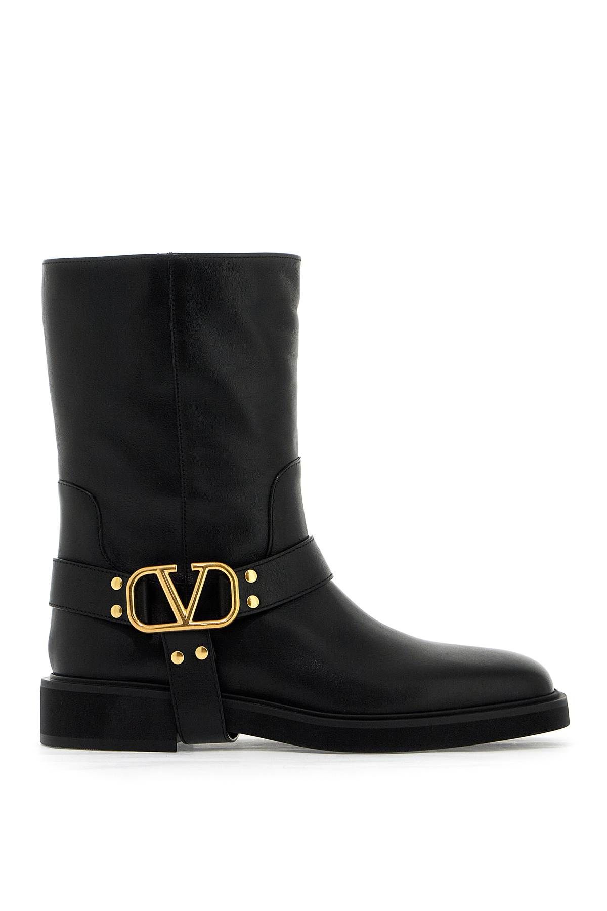 VALENTINO GARAVANI VALENTINO GARAVANI vlogo signature leather biker boots