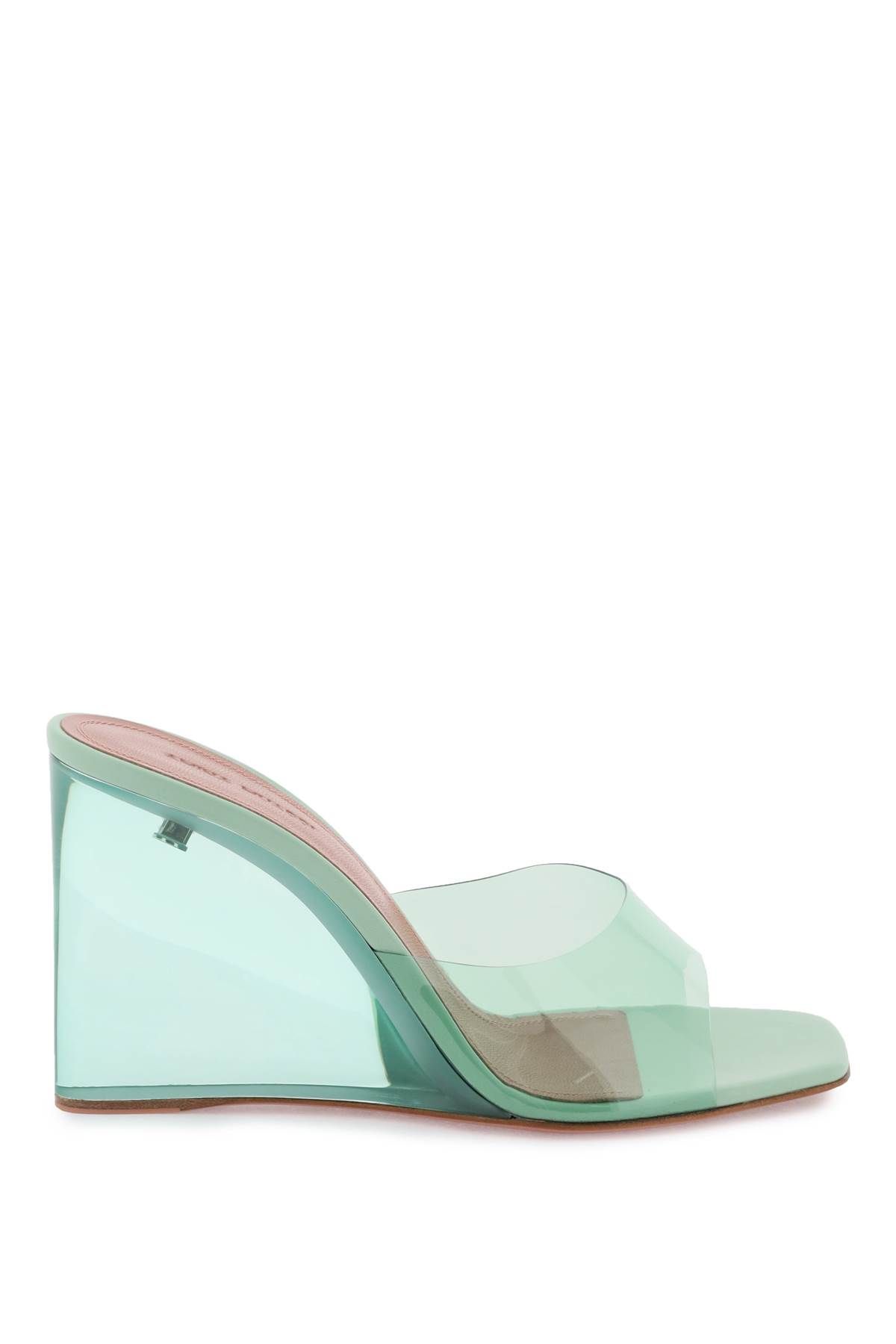 Amina Muaddi AMINA MUADDI lupita glass wedge mules