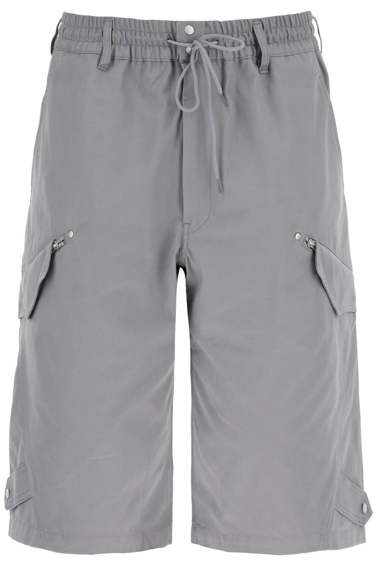Y-3 Y-3 canvas multi-pocket bermuda shorts.