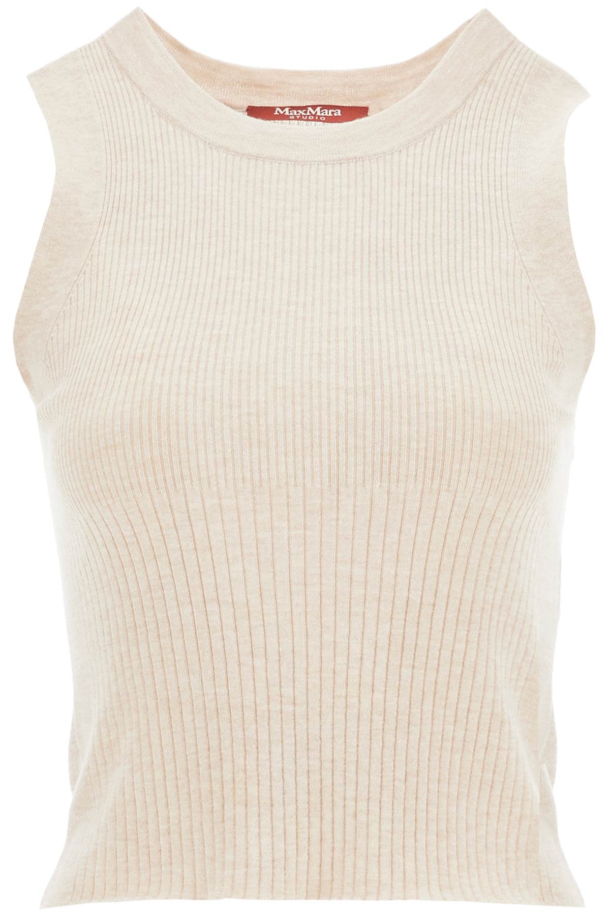 MAX MARA STUDIO MAX MARA STUDIO sleeveless top in wool and