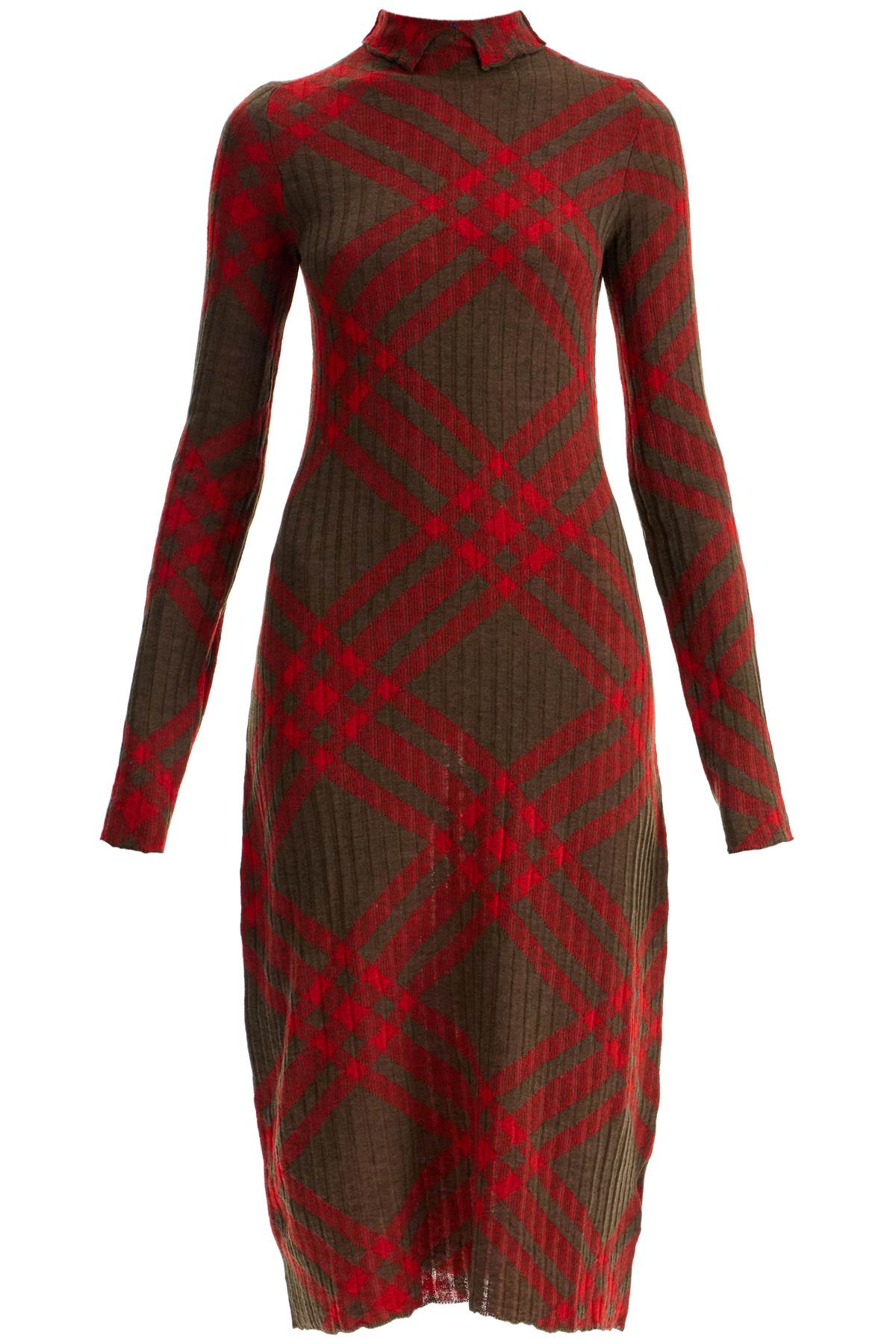 Burberry BURBERRY ered wool blend midi dress