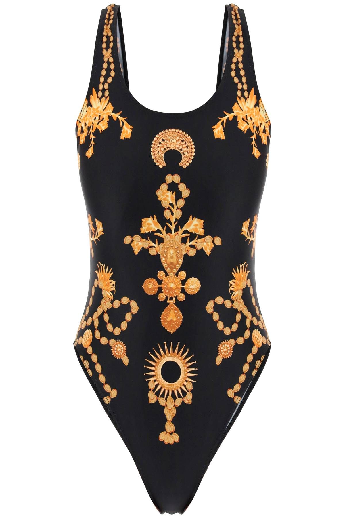 Marine Serre MARINE SERRE 'ornament jewelry' one-piece swimsuit