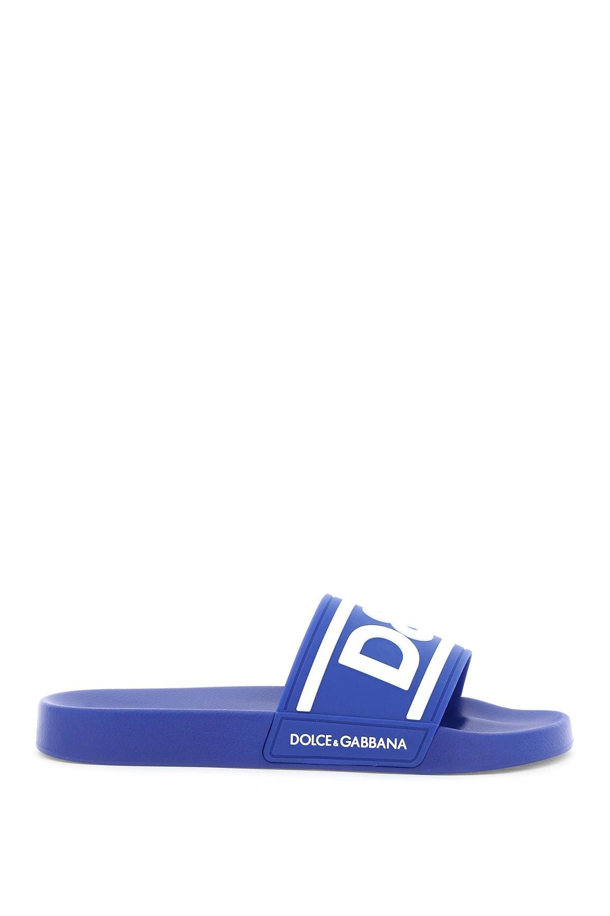 Dolce & Gabbana DOLCE & GABBANA logo rubber slides