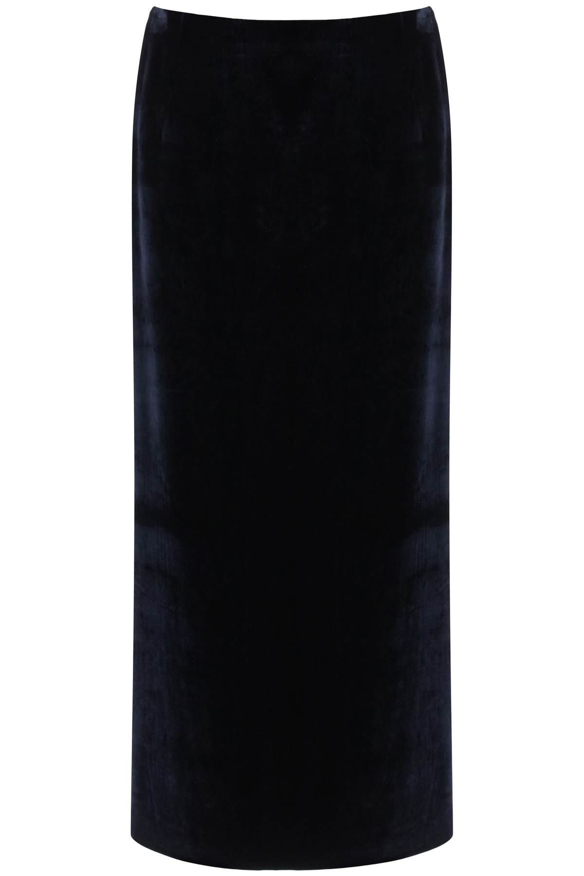 FENDI FENDI velvet maxi skirt