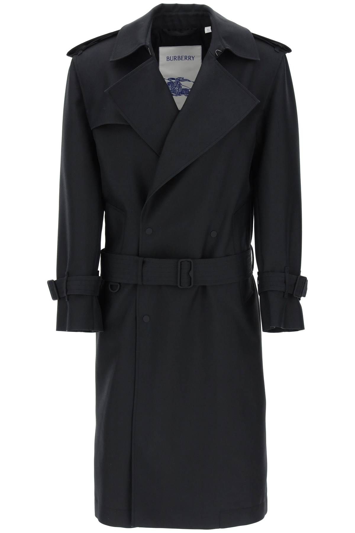 Burberry BURBERRY double-breasted silk twill trench coat