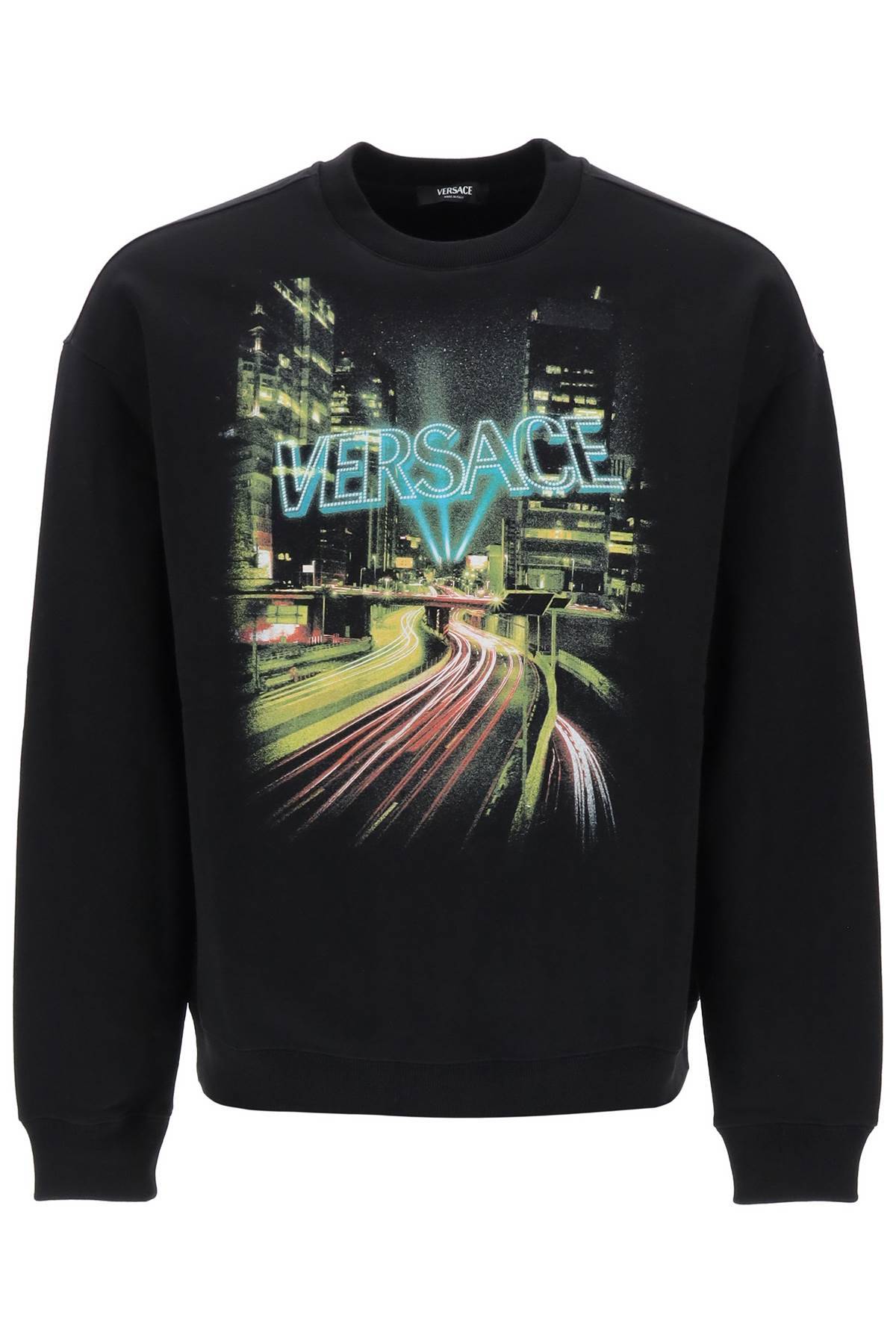 Versace VERSACE crew-neck sweatshirt with city lights print