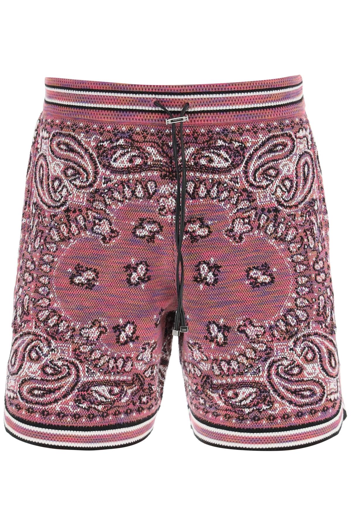 Amiri AMIRI bandana jacquard knit bermuda shorts