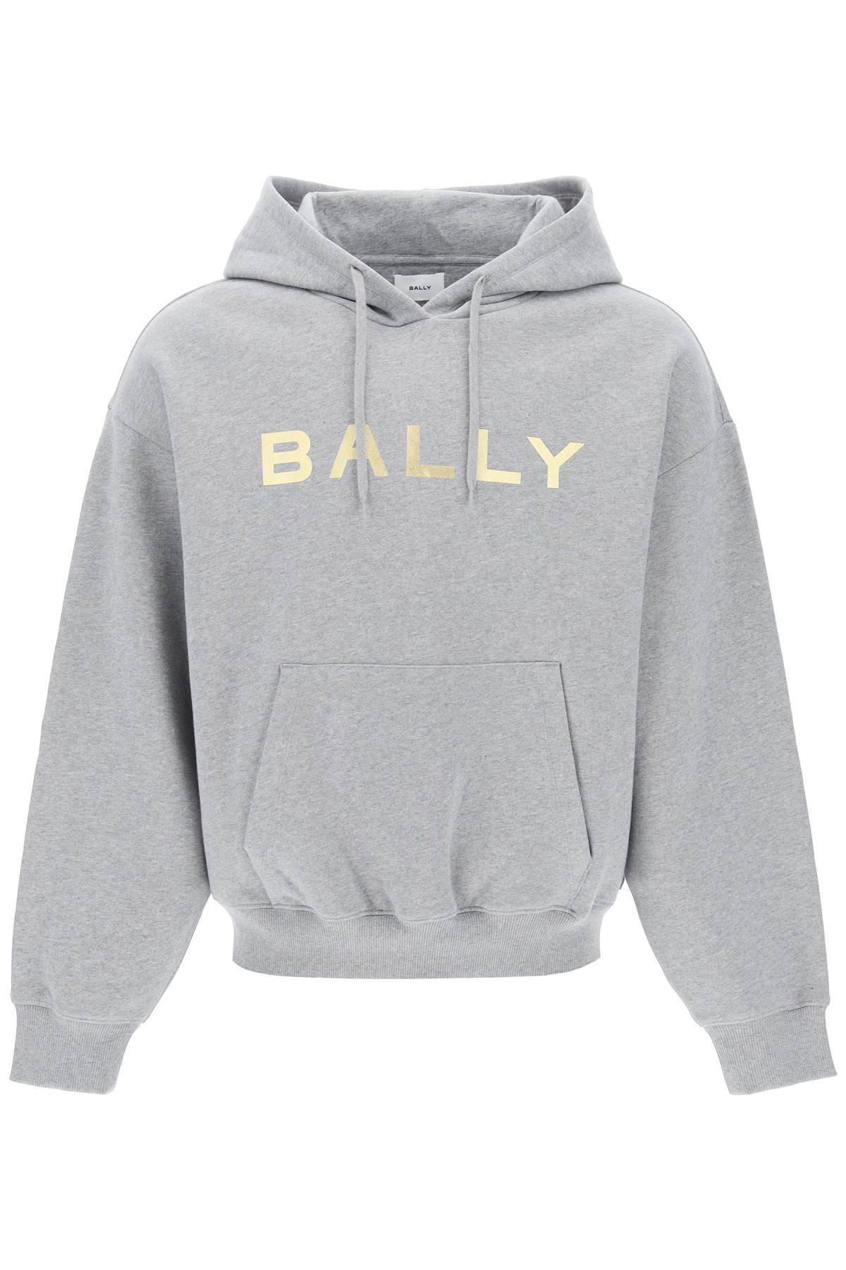BALLY BALLY metallic logo hoodie