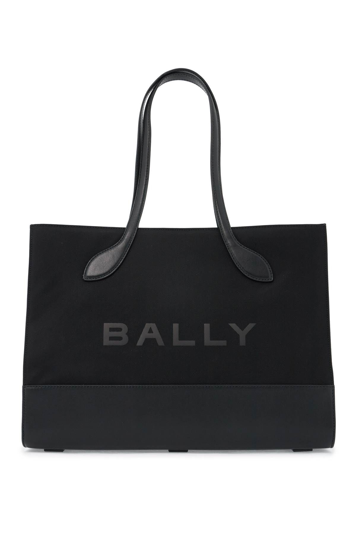 BALLY BALLY east/west nylon and leather tote bag