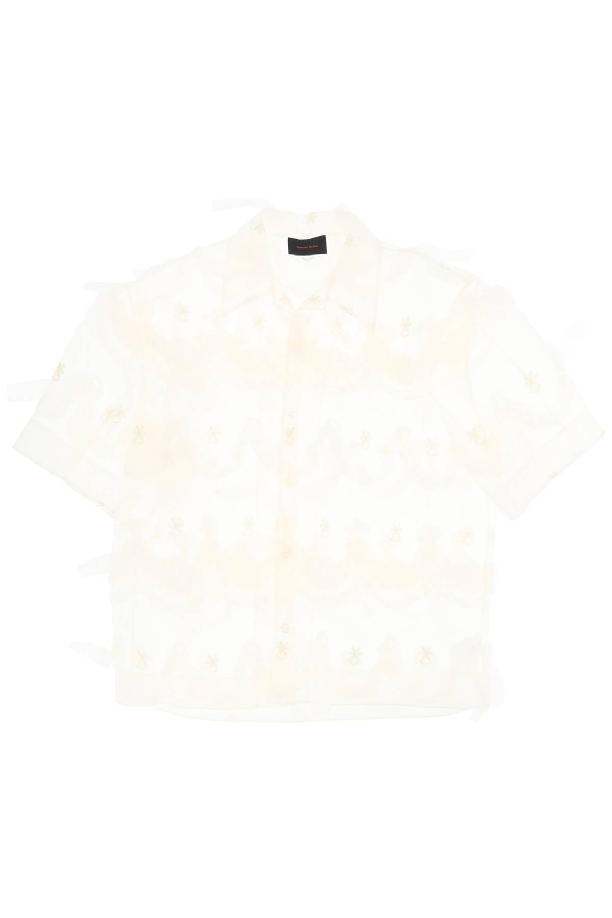 Simone Rocha SIMONE ROCHA "tulle shirt with embroidered details"