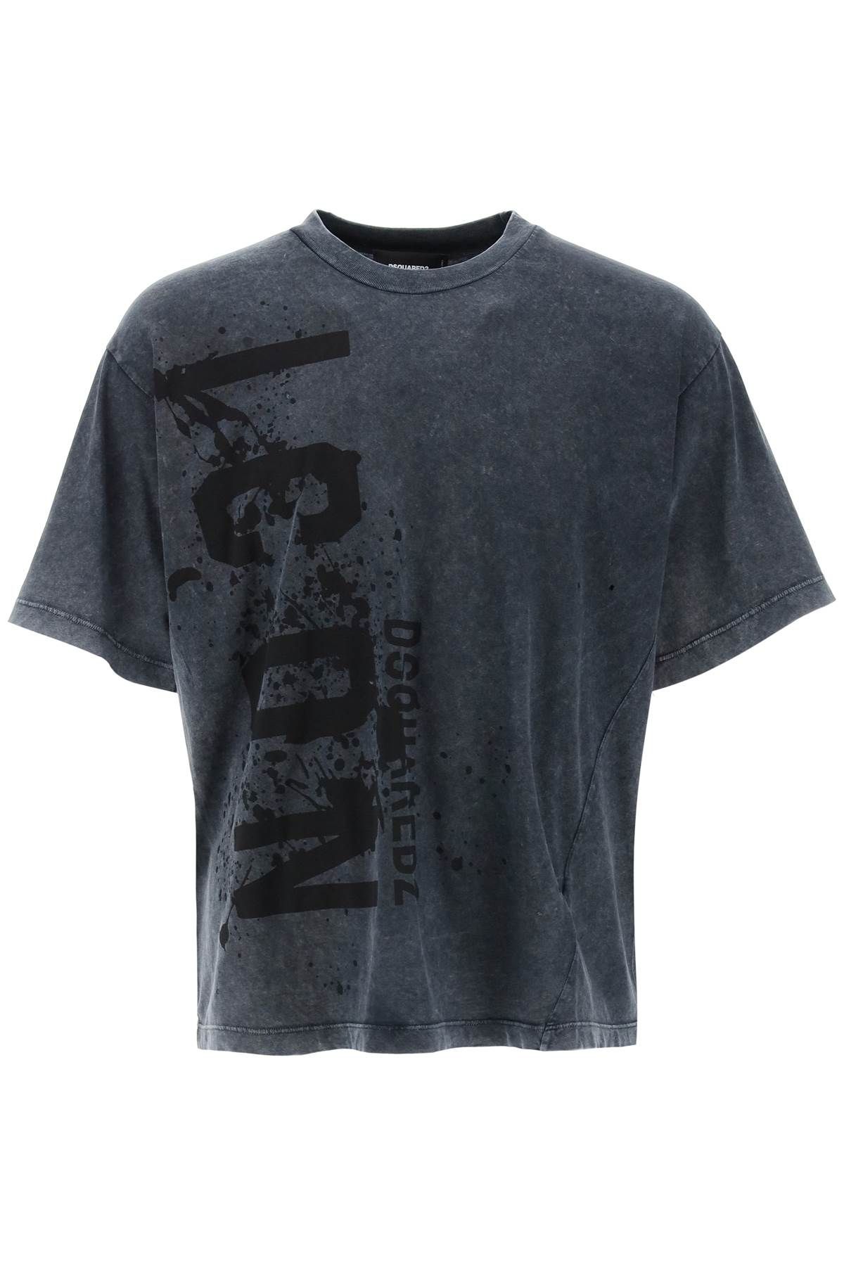 Dsquared2 DSQUARED2 iron fit icon splash t-shirt