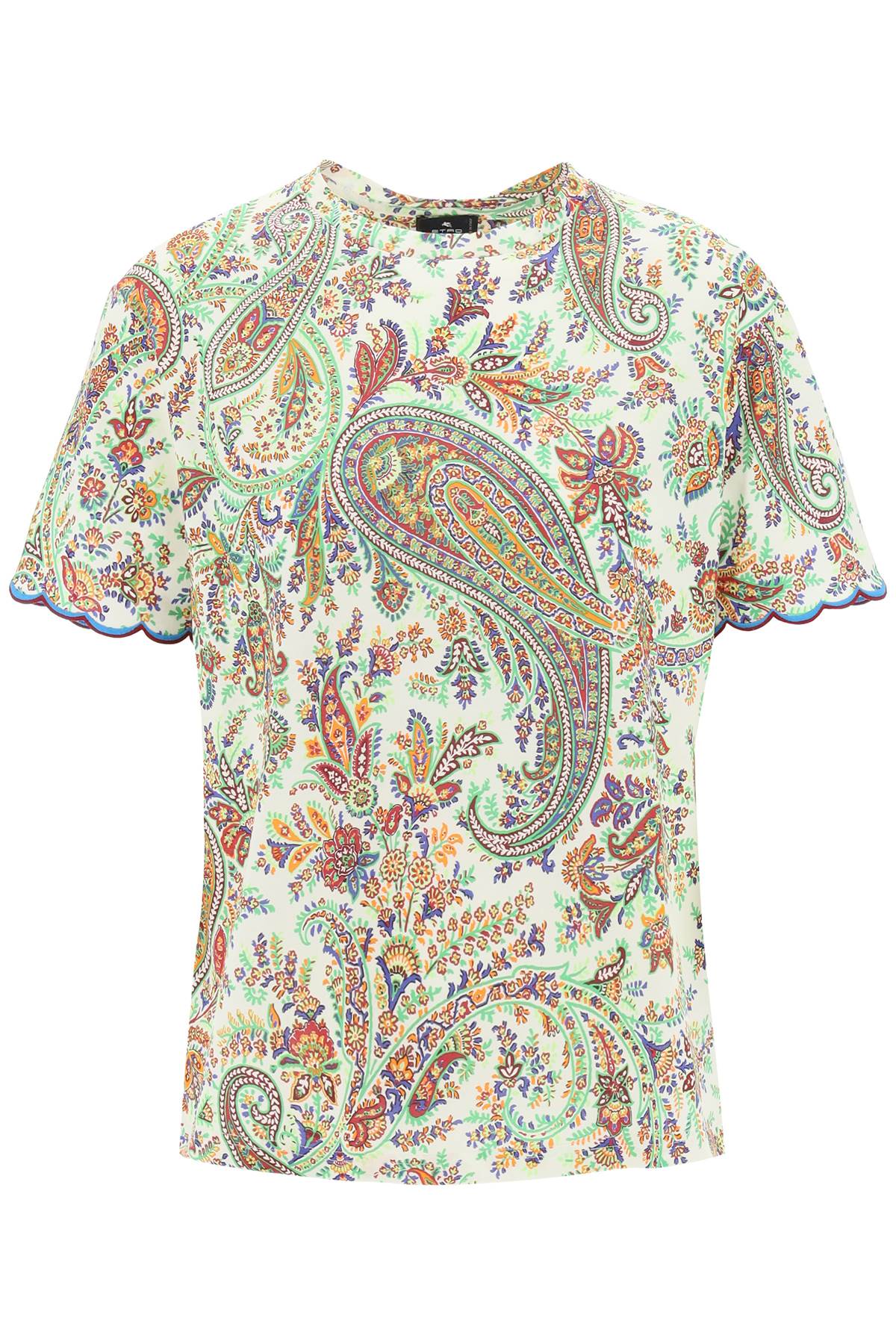 Etro ETRO printed t-shirt with scallo