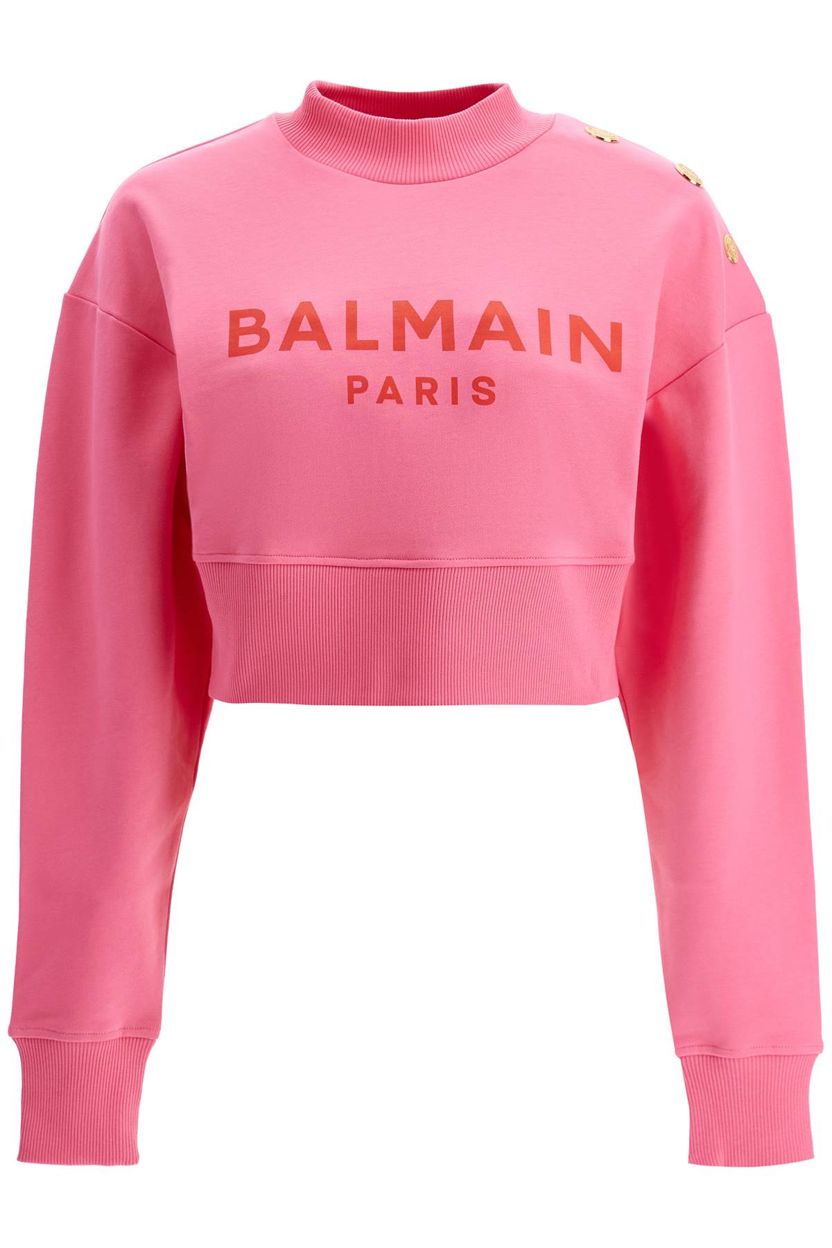 Balmain BALMAIN cropped sweatshirt with buttons