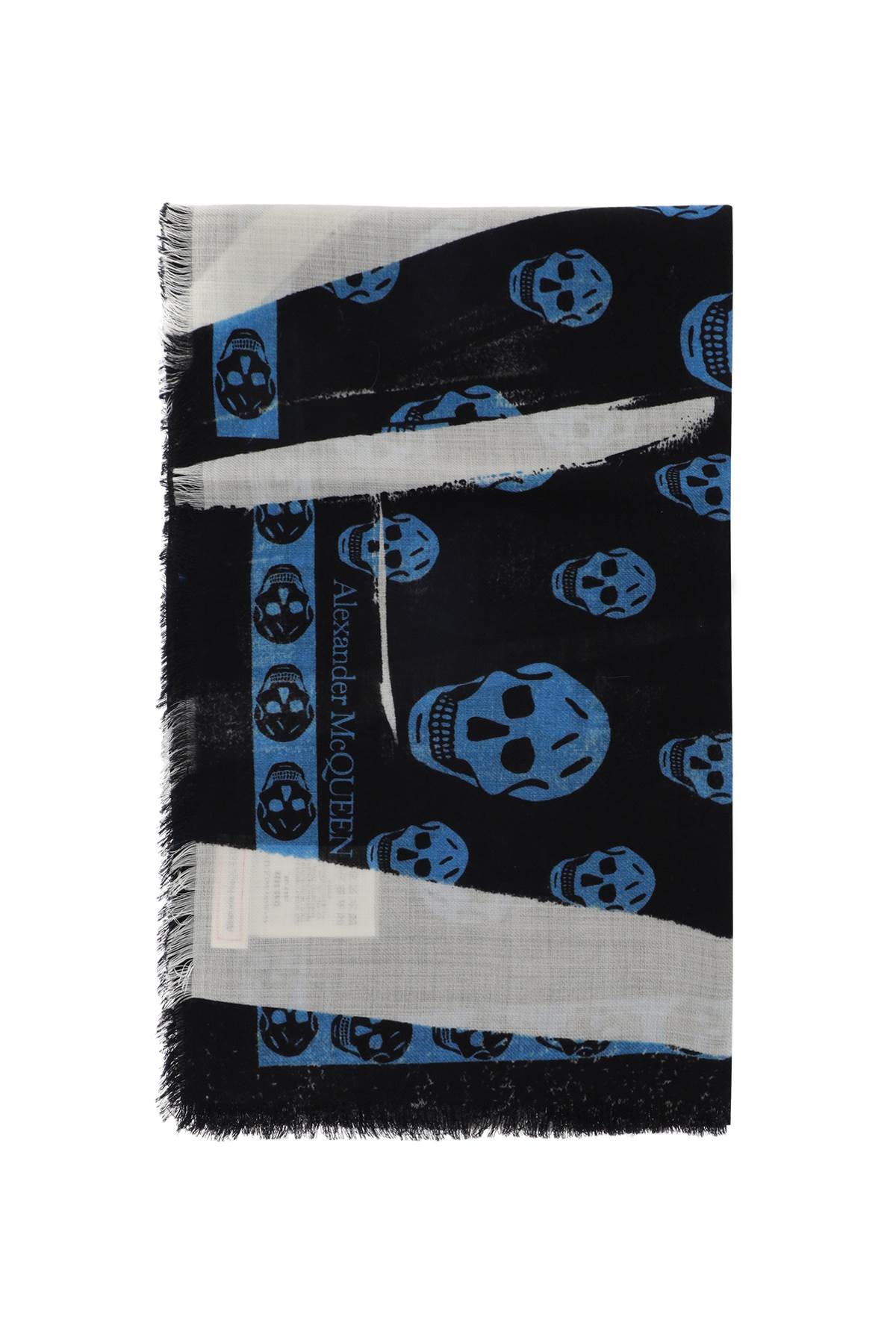 Alexander McQueen ALEXANDER MCQUEEN slashed skull scarf