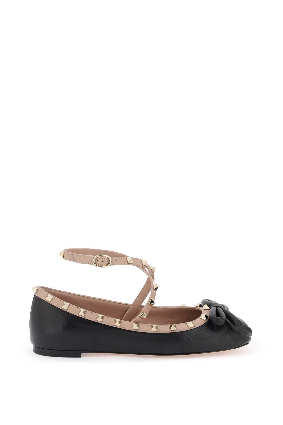 VALENTINO GARAVANI VALENTINO GARAVANI silk rockstud ballet flats