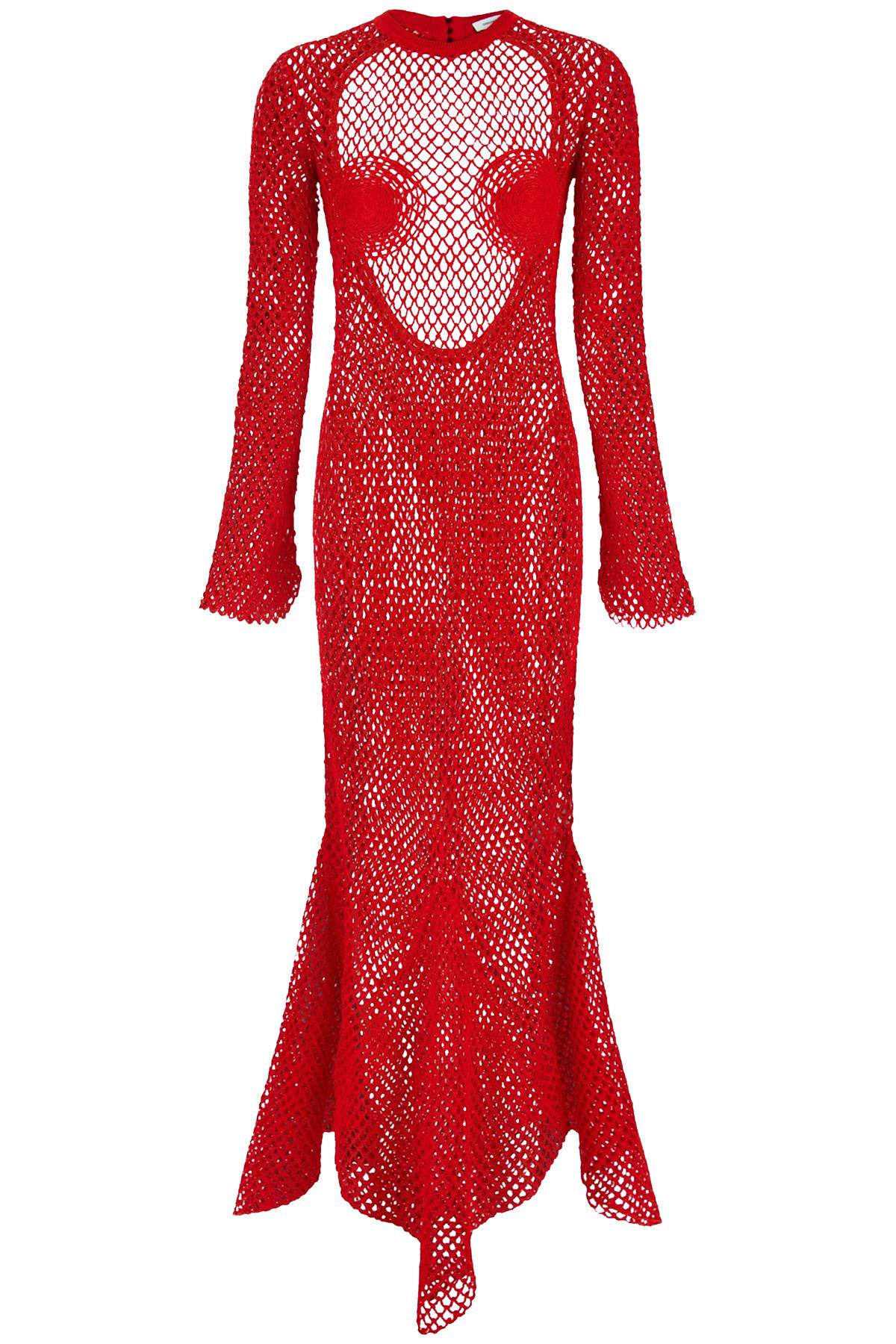 Ferragamo FERRAGAMO maxi dress in fishnet knit