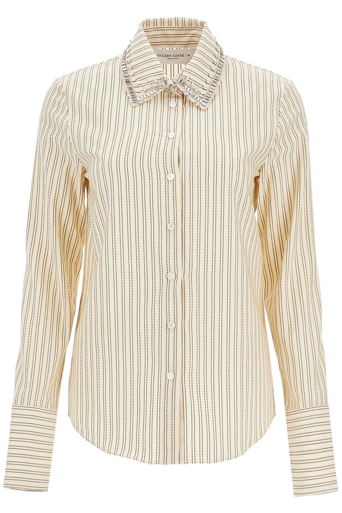 Golden Goose GOLDEN GOOSE long-sleeved shirt with crystals