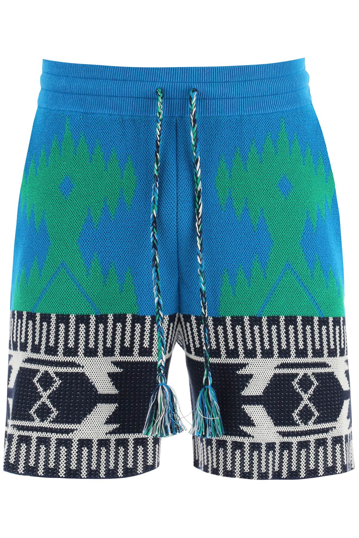 Alanui ALANUI jacquard cotton icon shorts