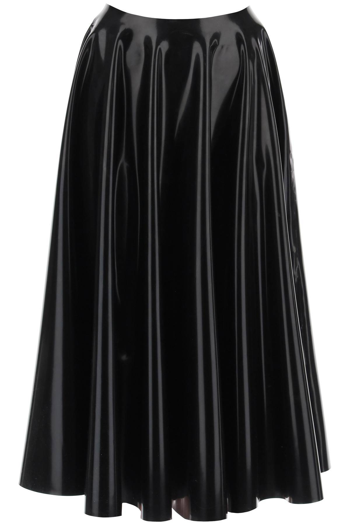 Alaïa ALAIA circular skirt in latex