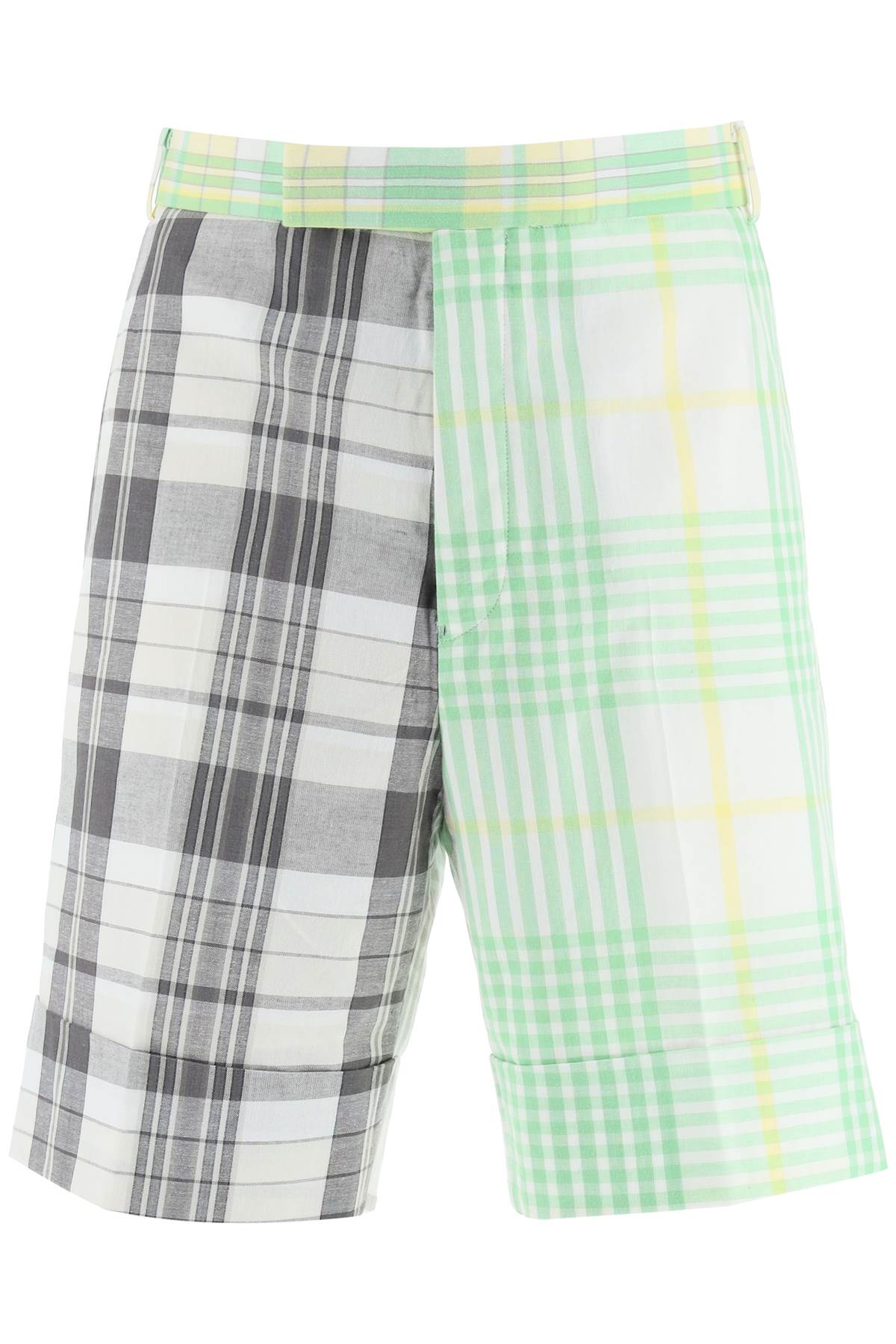 Thom Browne THOM BROWNE funmix madras cotton shorts