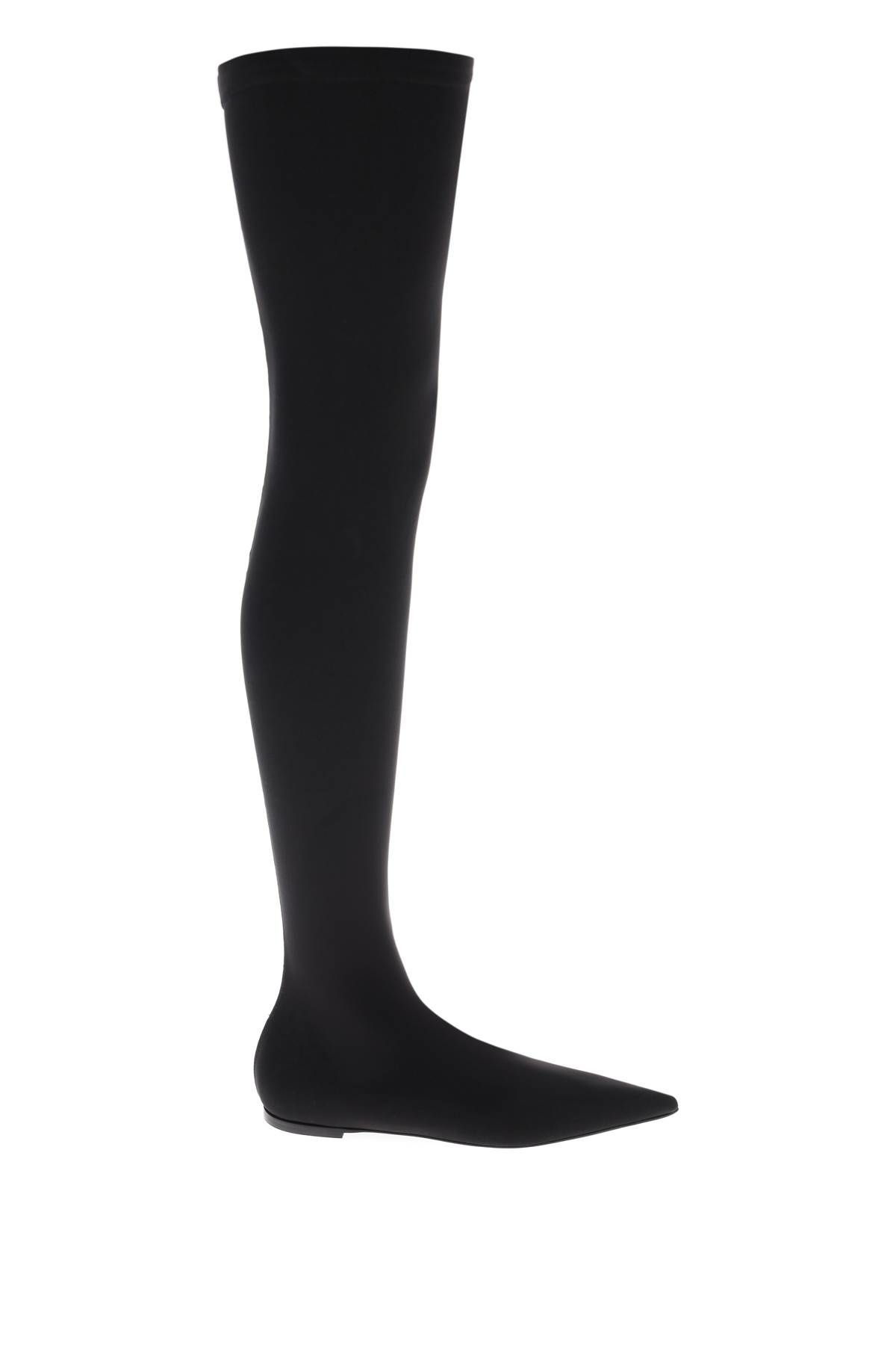 Dolce & Gabbana DOLCE & GABBANA stretch jersey thigh-high boots