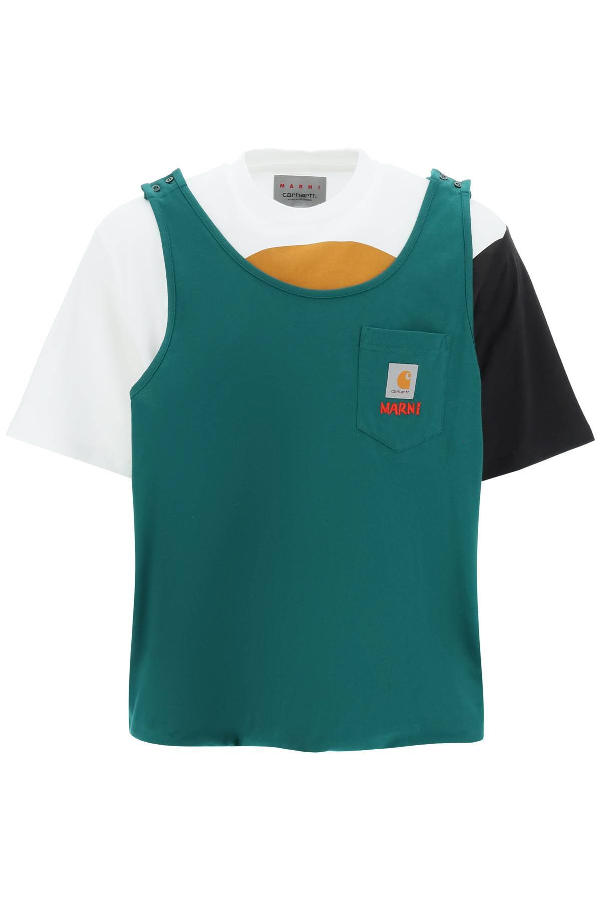 MARNI X CARHARTT MARNI X CARHARTT t-shirt with sewn-in tank top