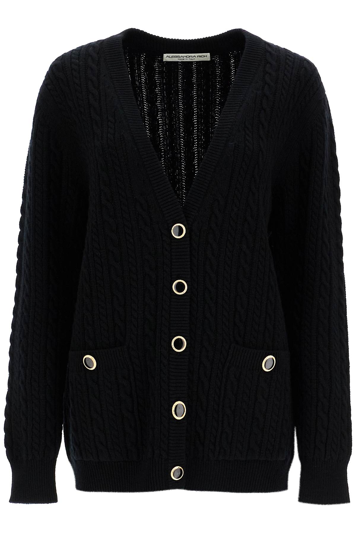 Alessandra Rich ALESSANDRA RICH oversized wool cardigan